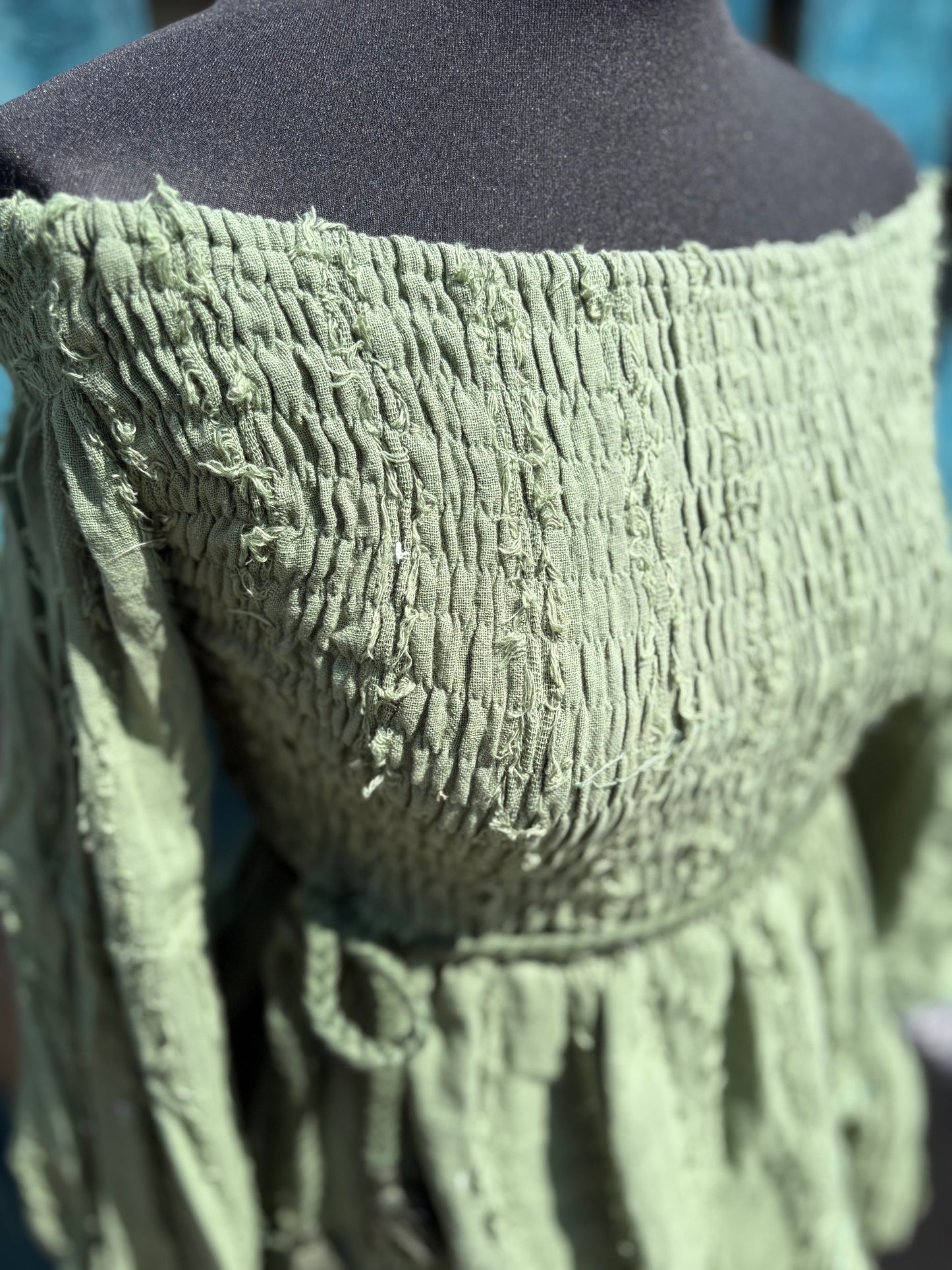 Short Off The Shoulder Boho Dress