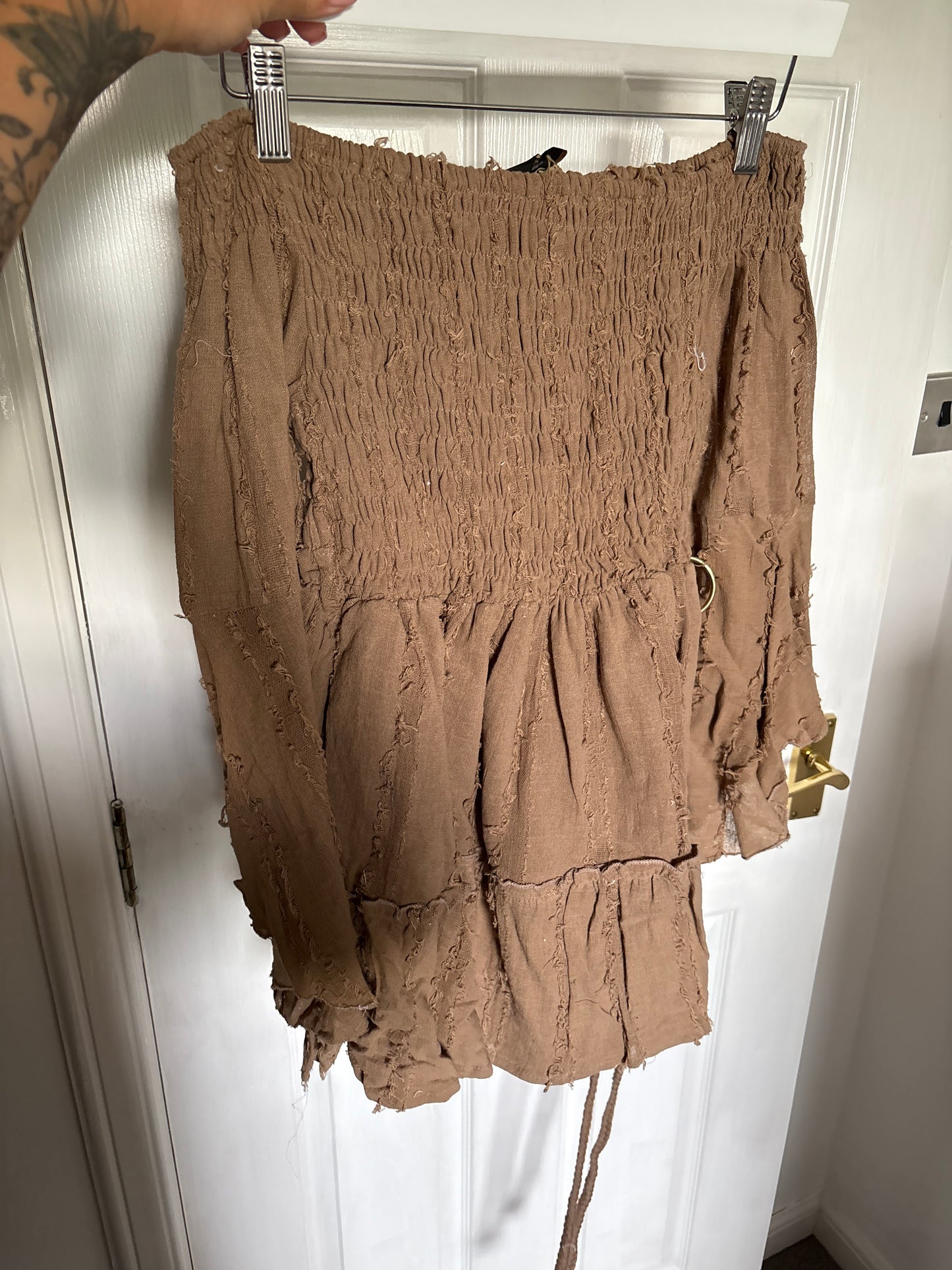 Short Off The Shoulder Boho Dress