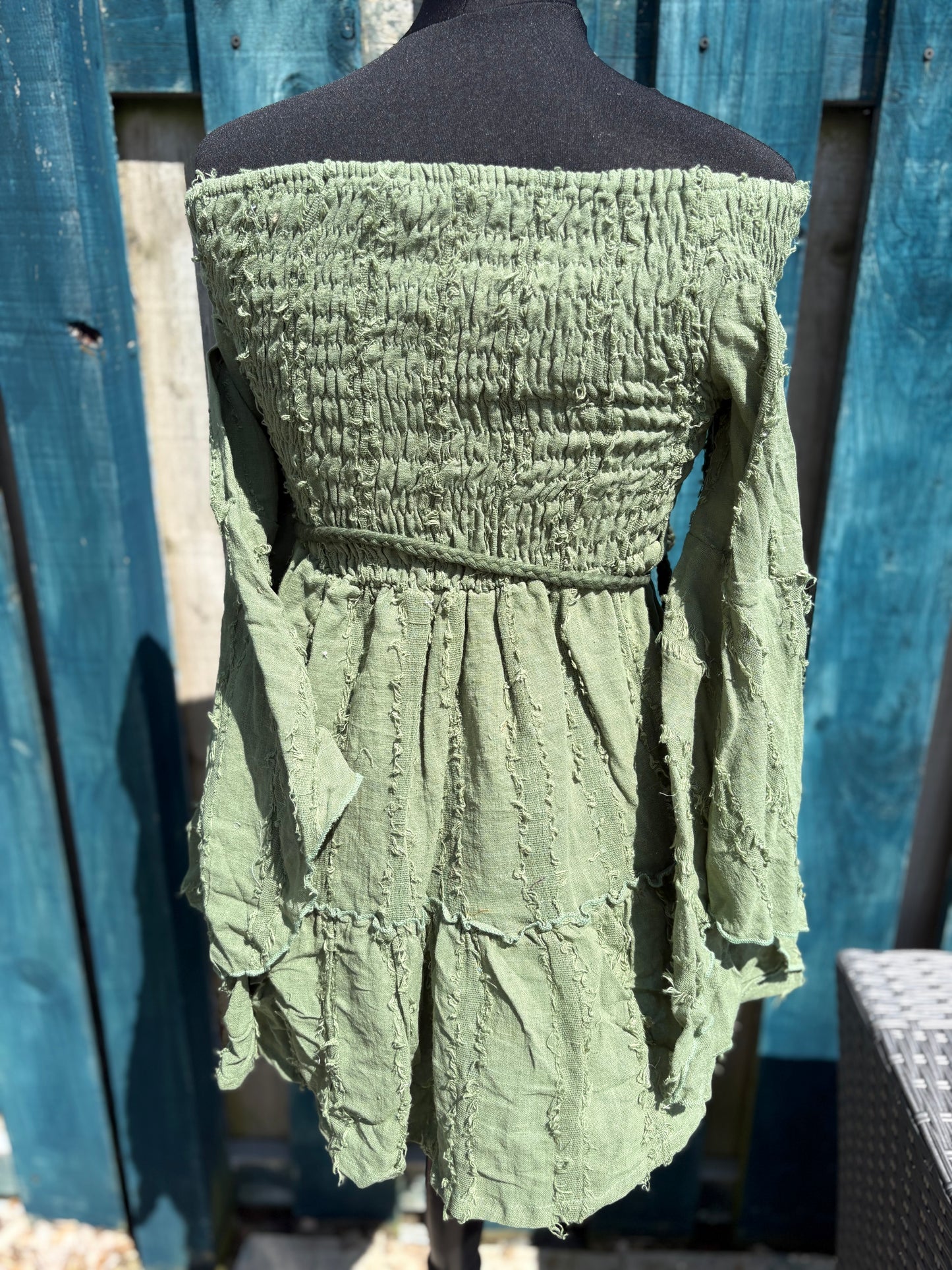 Short Off The Shoulder Boho Dress