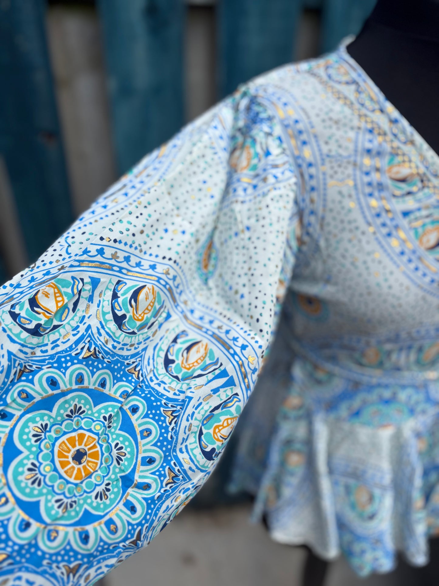 Boho Cold Silk Tie Top