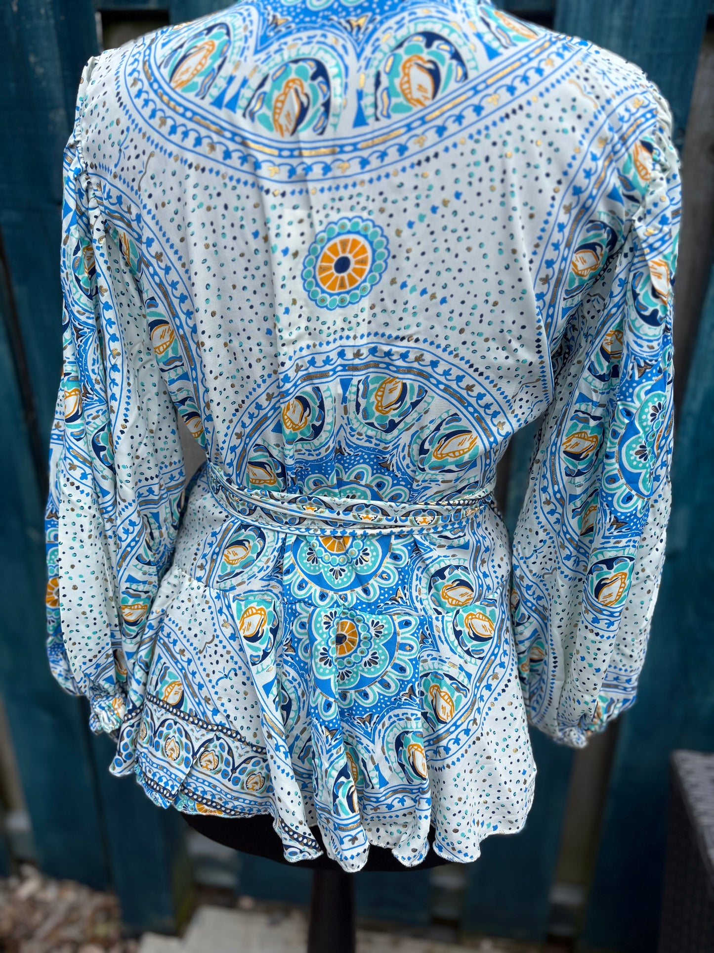 Boho Cold Silk Tie Top