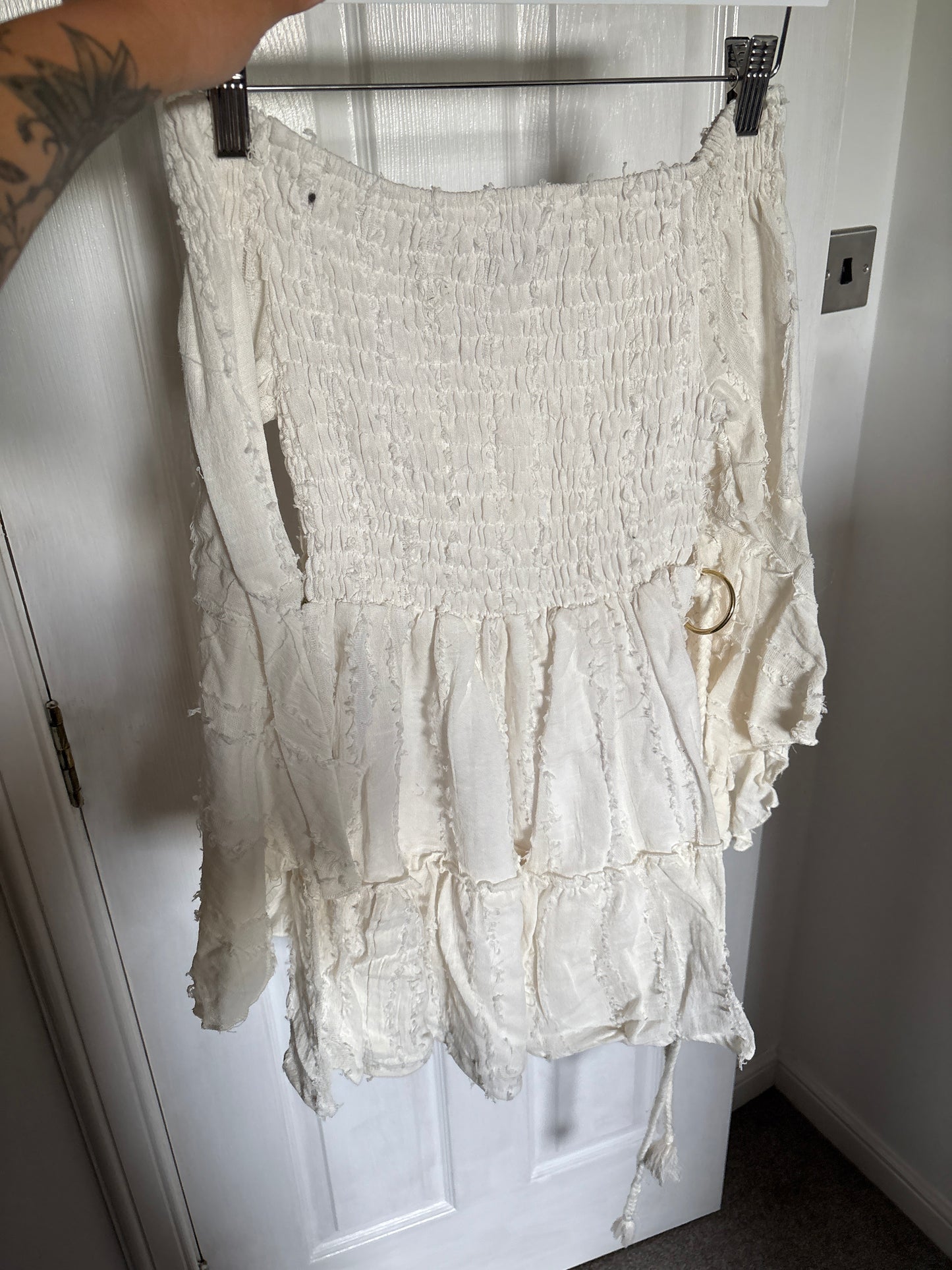 Short Off The Shoulder Boho Dress