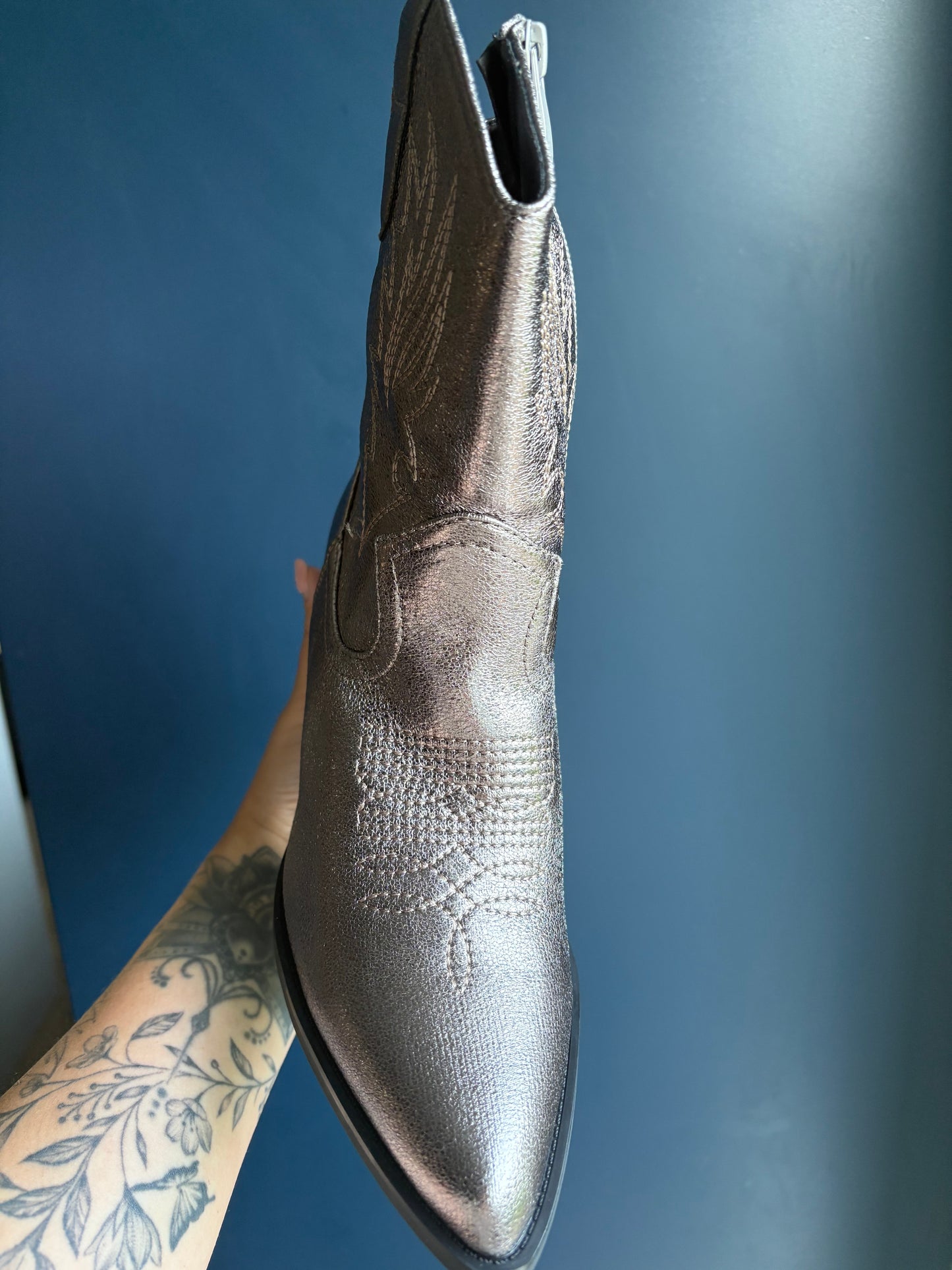 Gunmetal Cowboy Boots