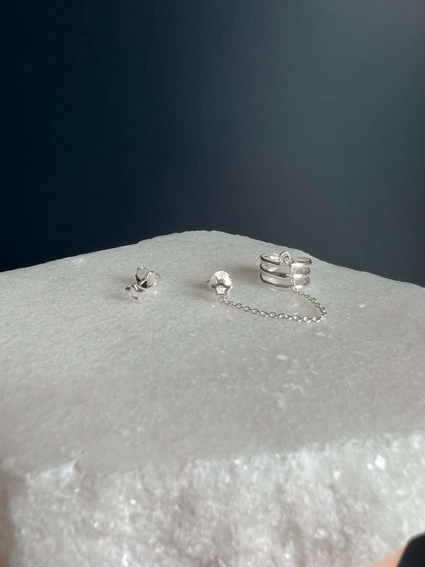 Hollow Star Cuff & Stud