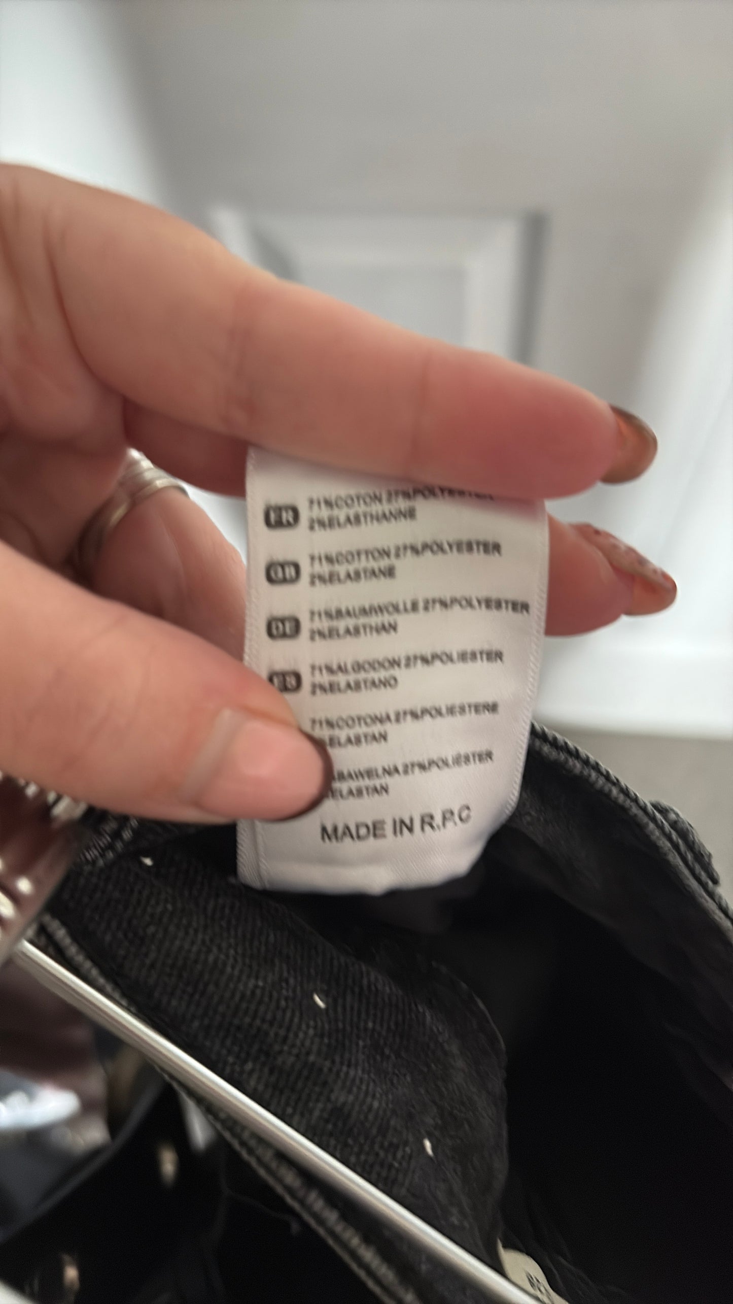 Black Studded Wide Leg Jeans