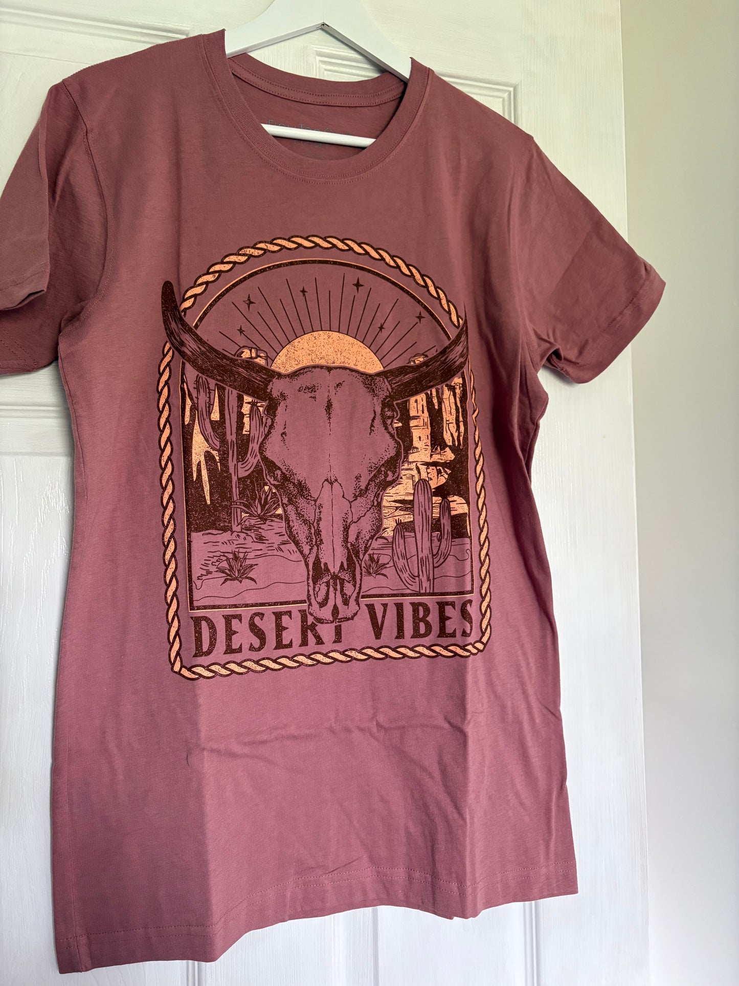 Desert Vibes Rose Coloured T-Shirt