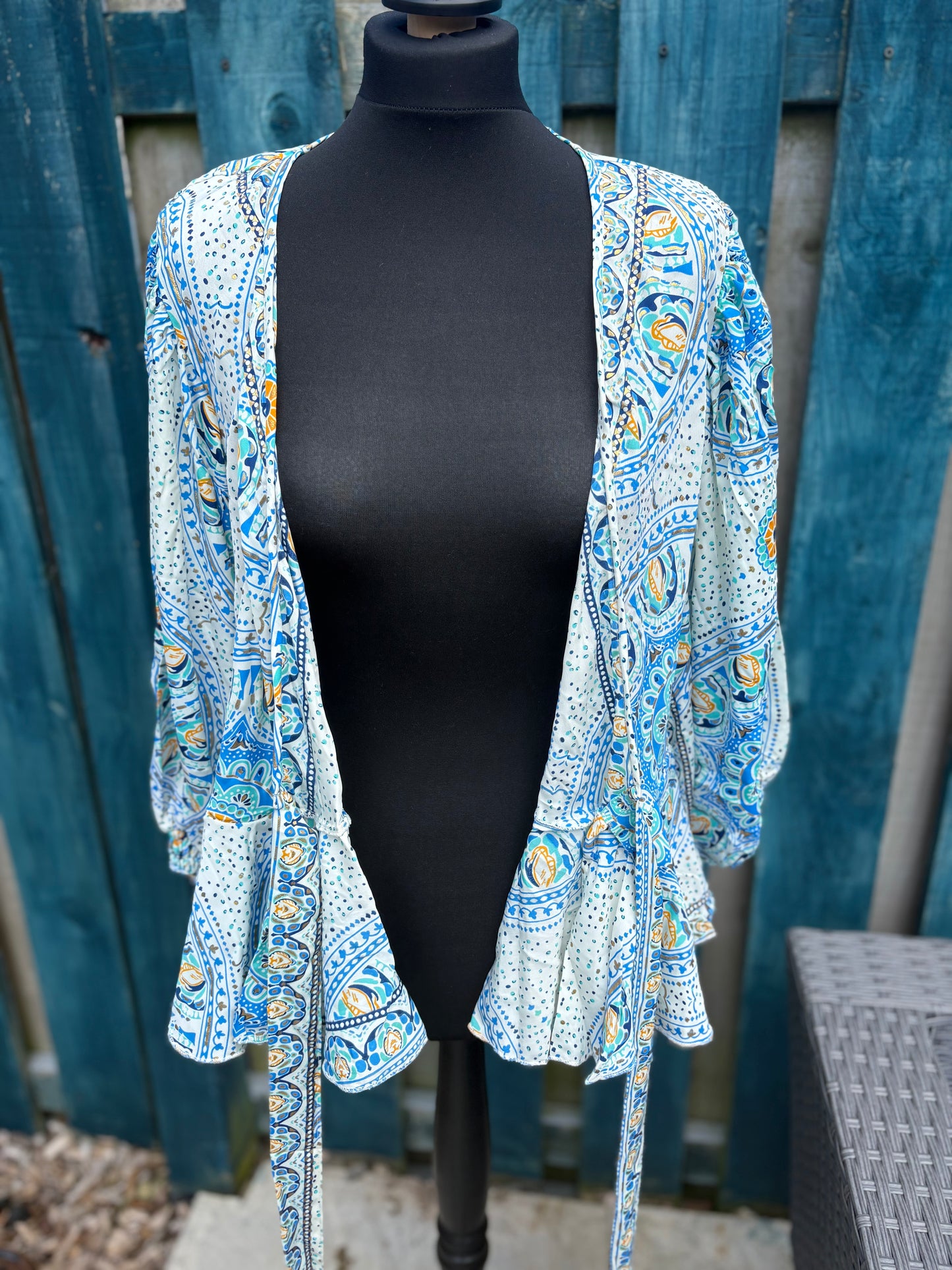 Boho Cold Silk Tie Top