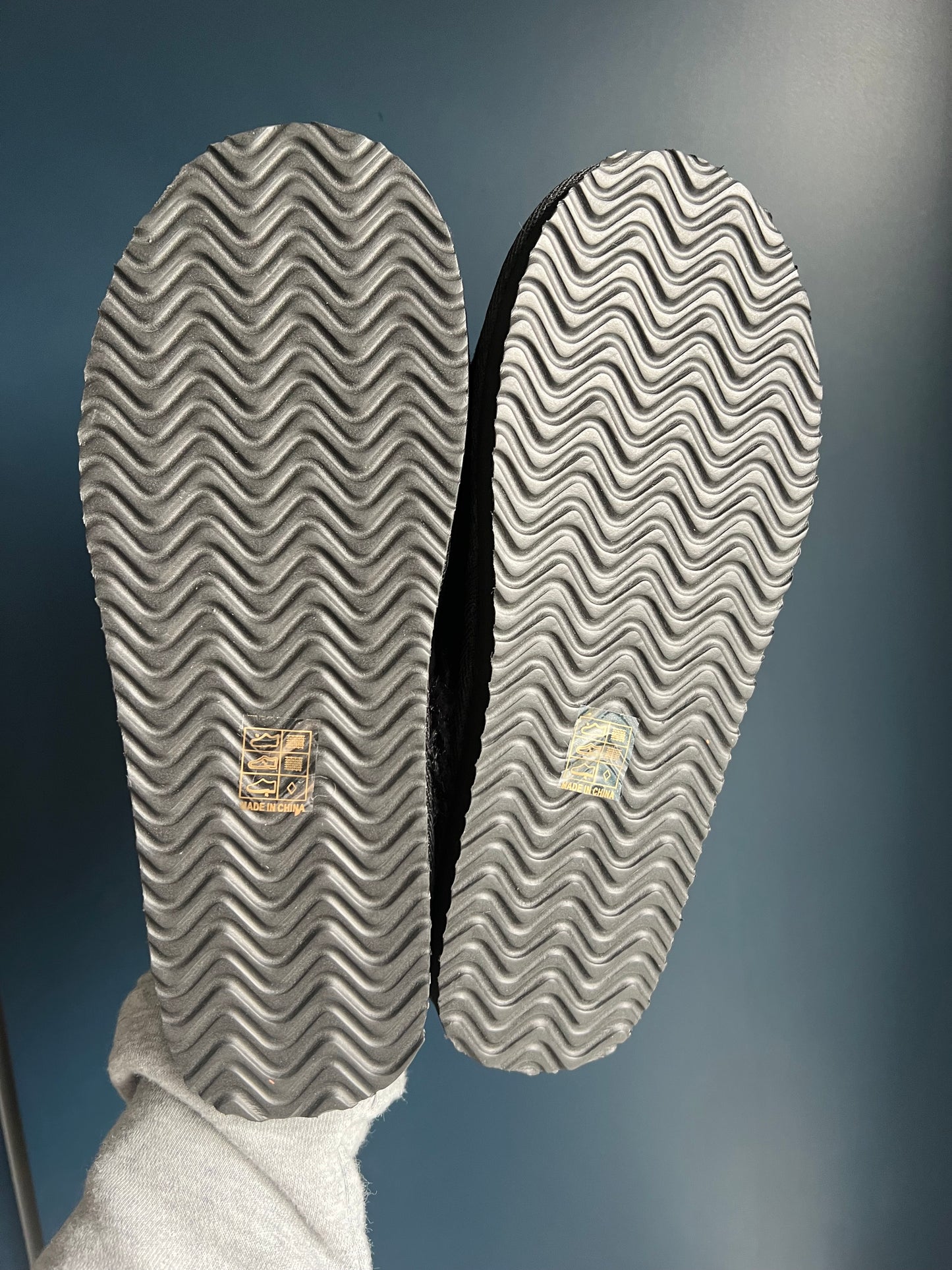 Cream or Black Cosy Slip On Slippers