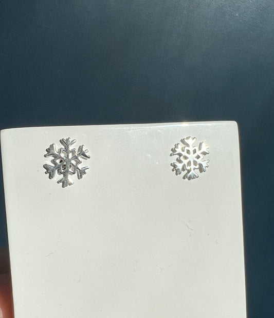 Silver Snowflake Earrings