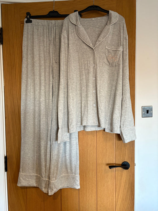 Skye Light Grey Bamboo Pyjamas