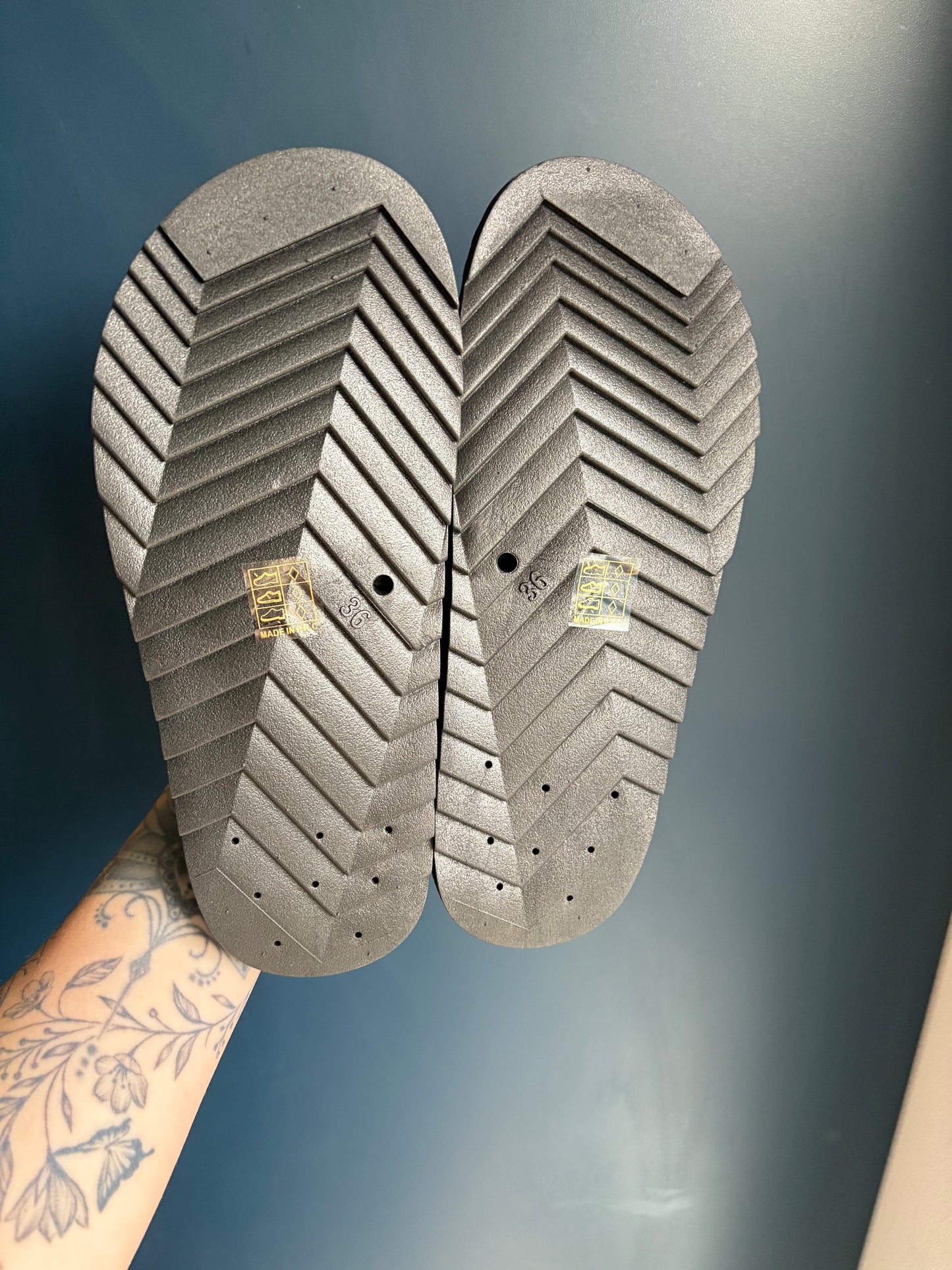 Black Studded Sandals