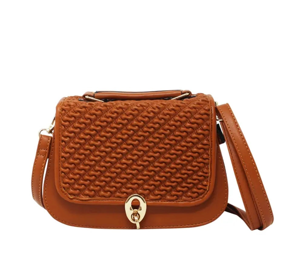 Textured Saddle Bag