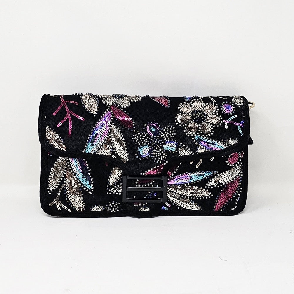 Bead & Sequin Crossbody Bag