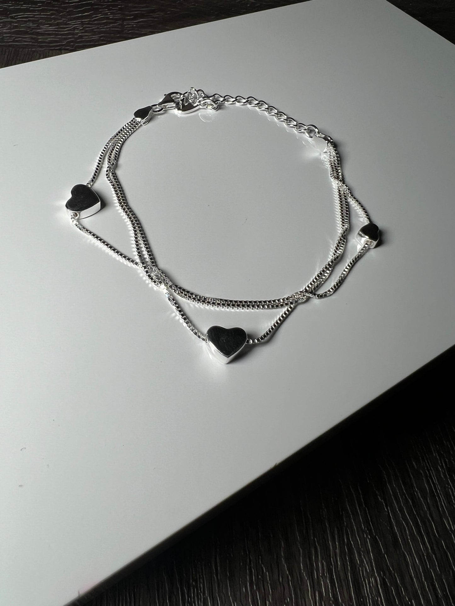 Triple Layer Heart Bracelet