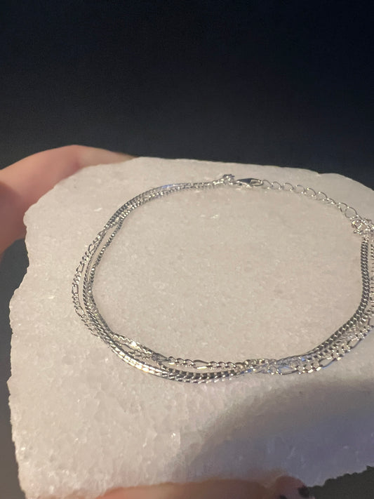 Triple Layer Chain Bracelet