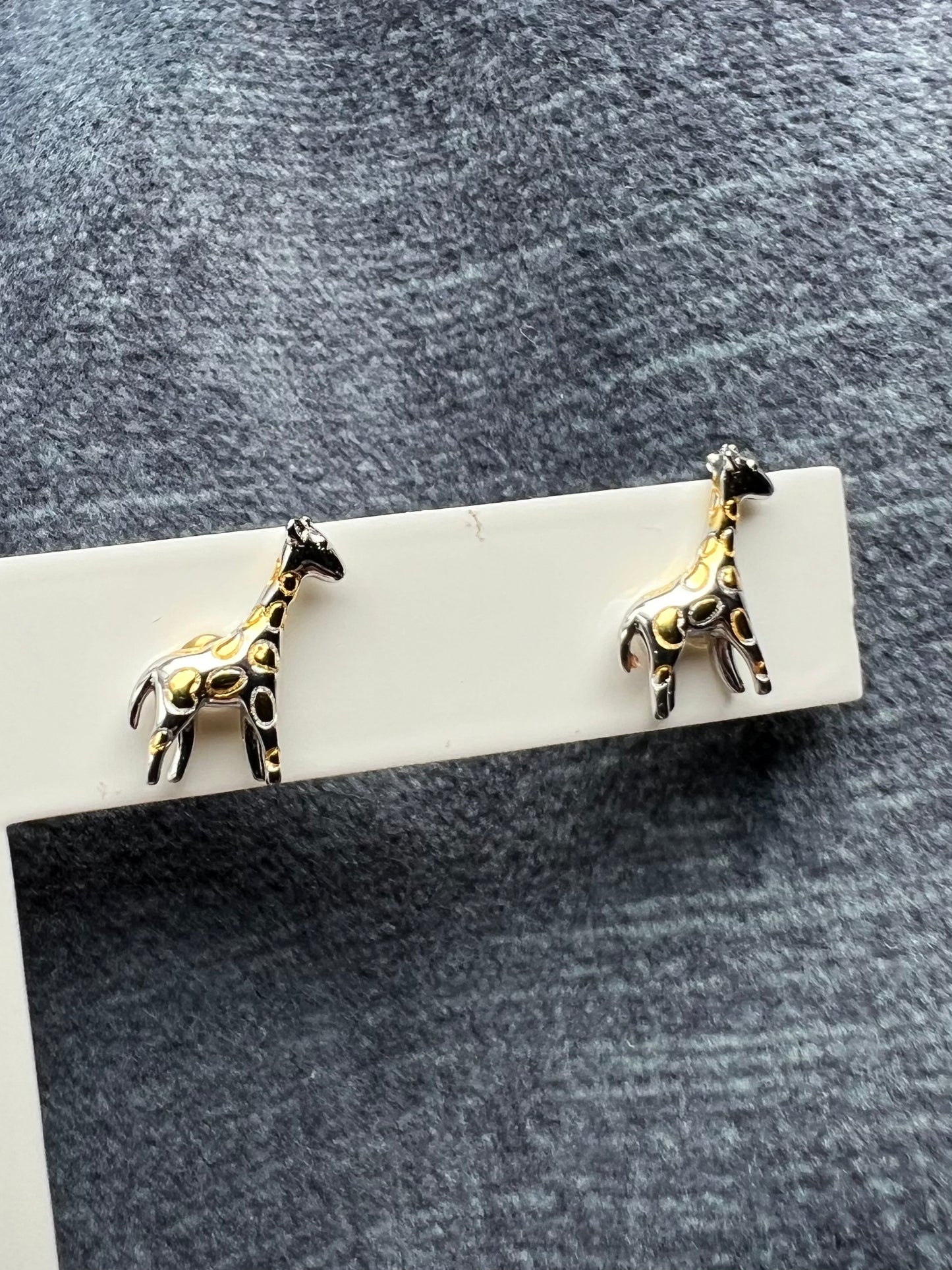 Two Tone Giraffe Studs