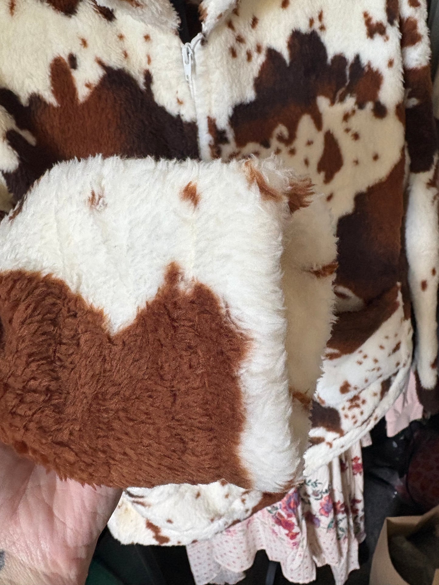 Cowprint Fleece Jumper