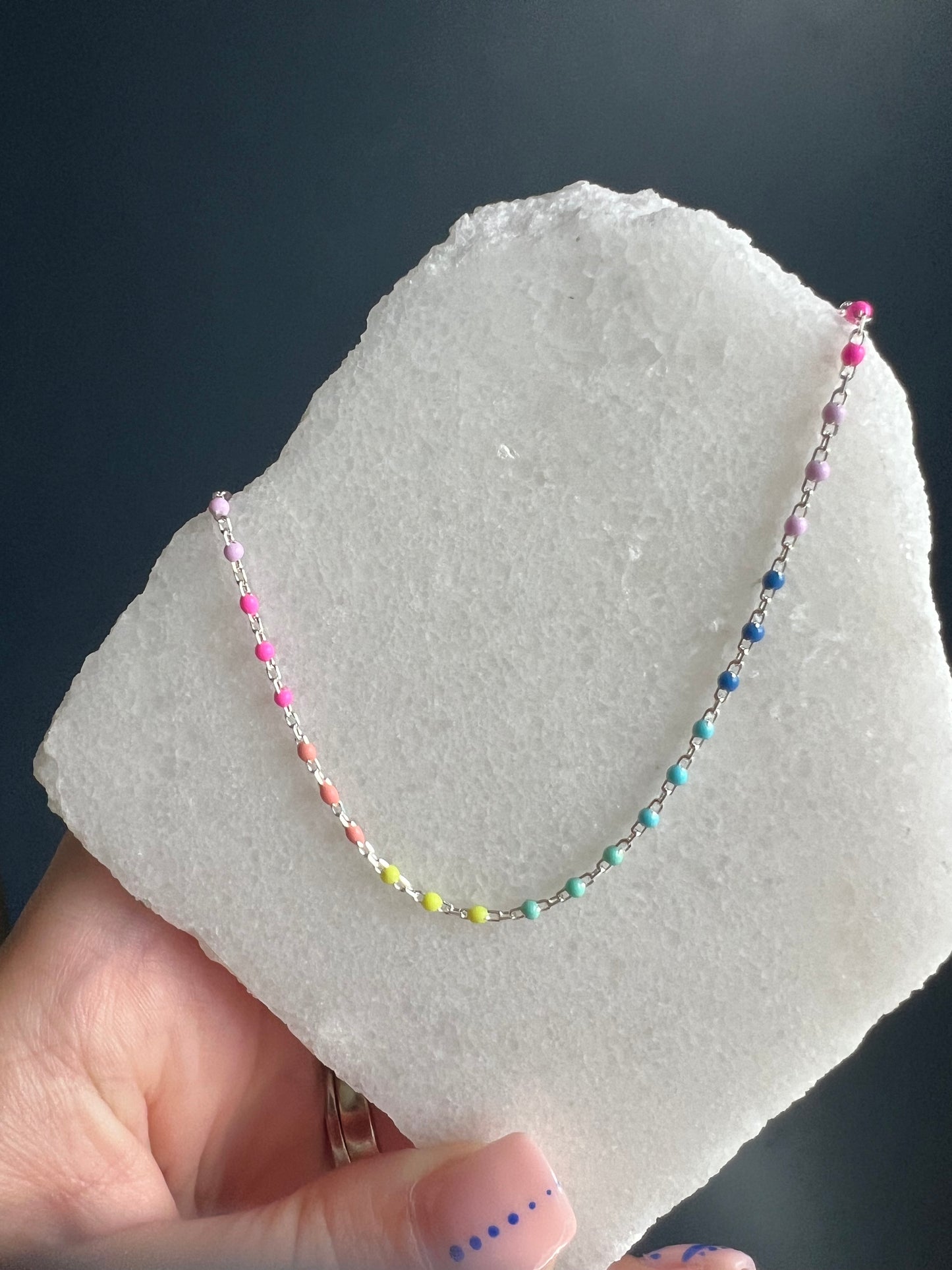 Dainty Rainbow Necklace