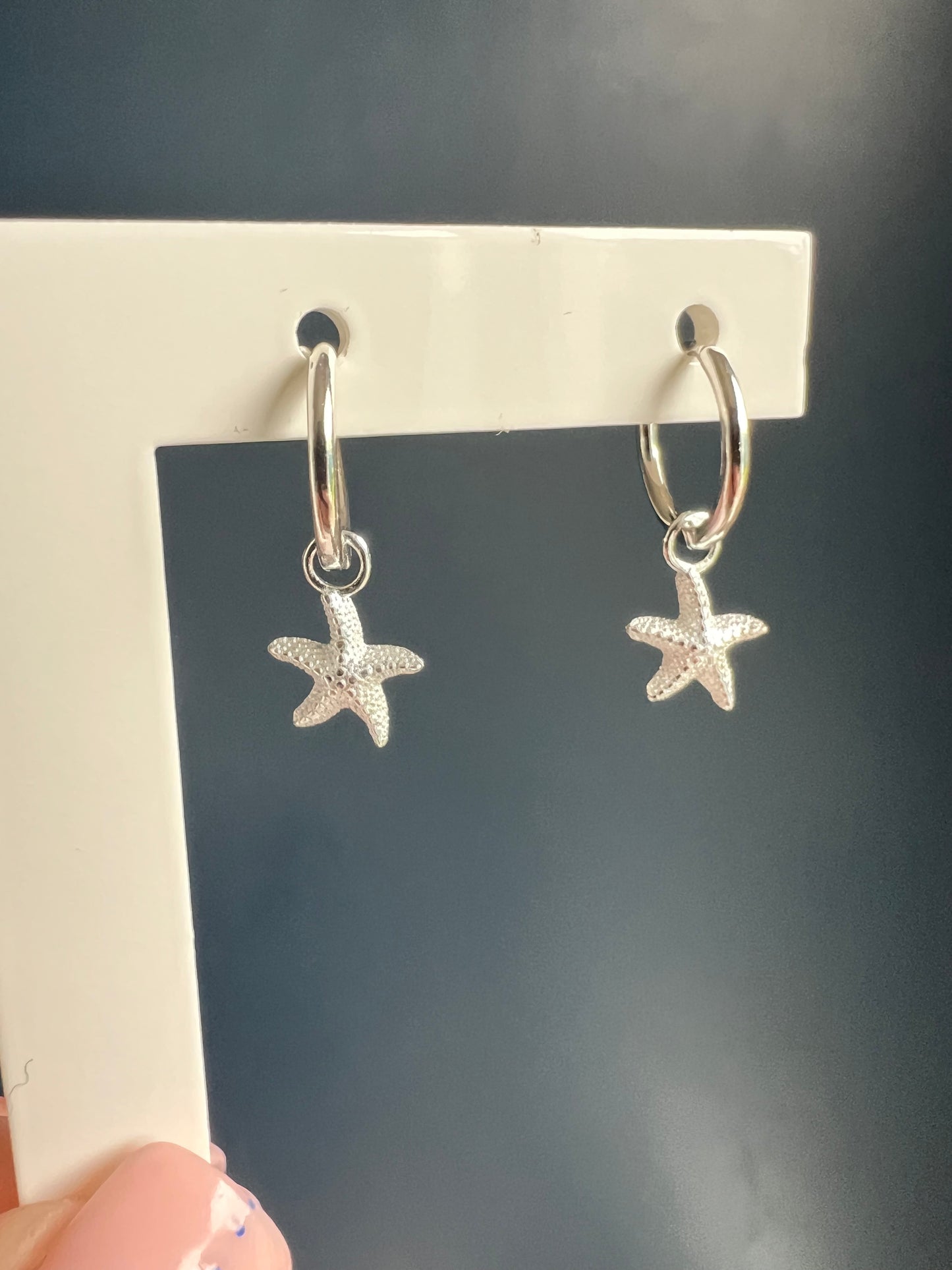 Starfish Hoop Earrings