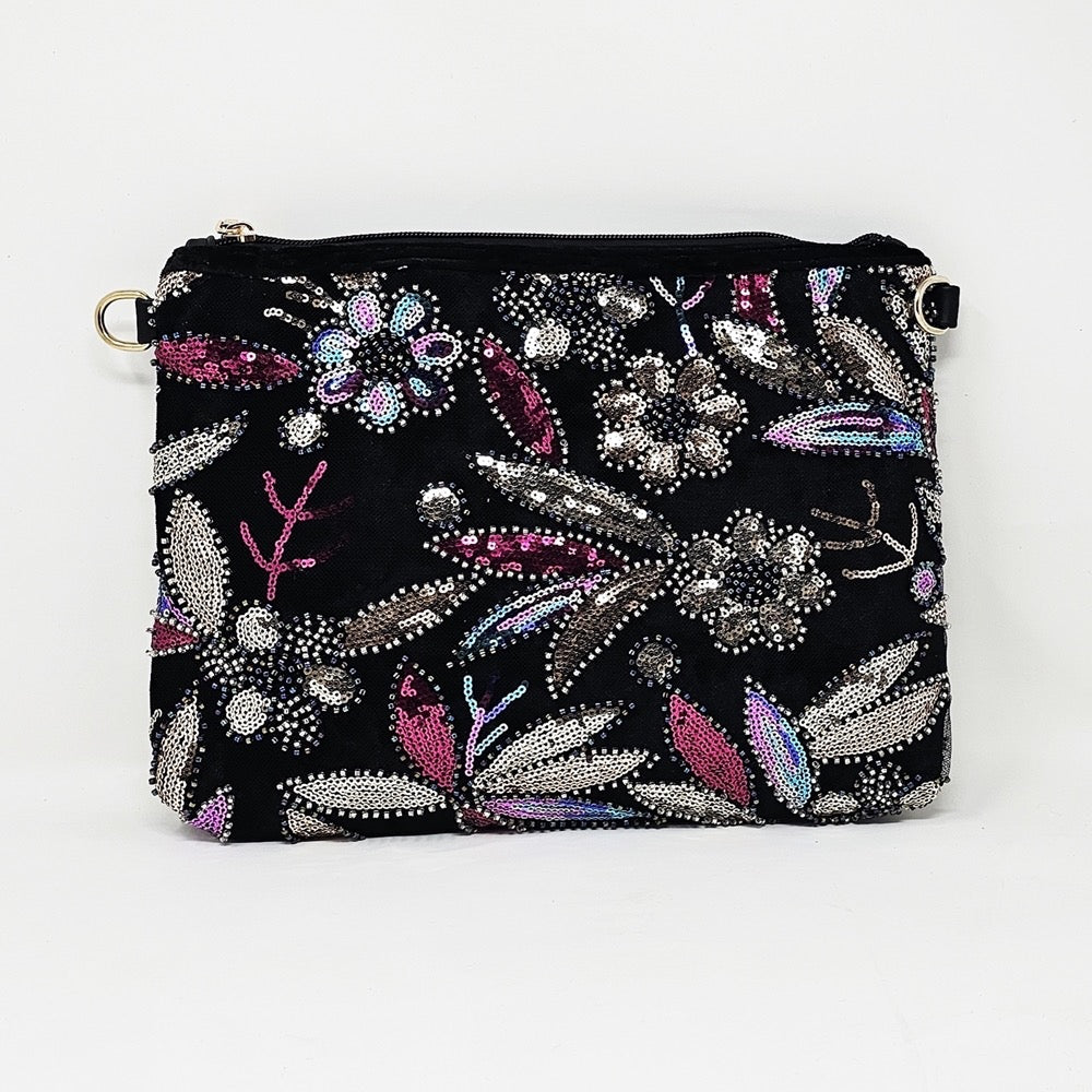 Thin Beaded Crossbody Bag