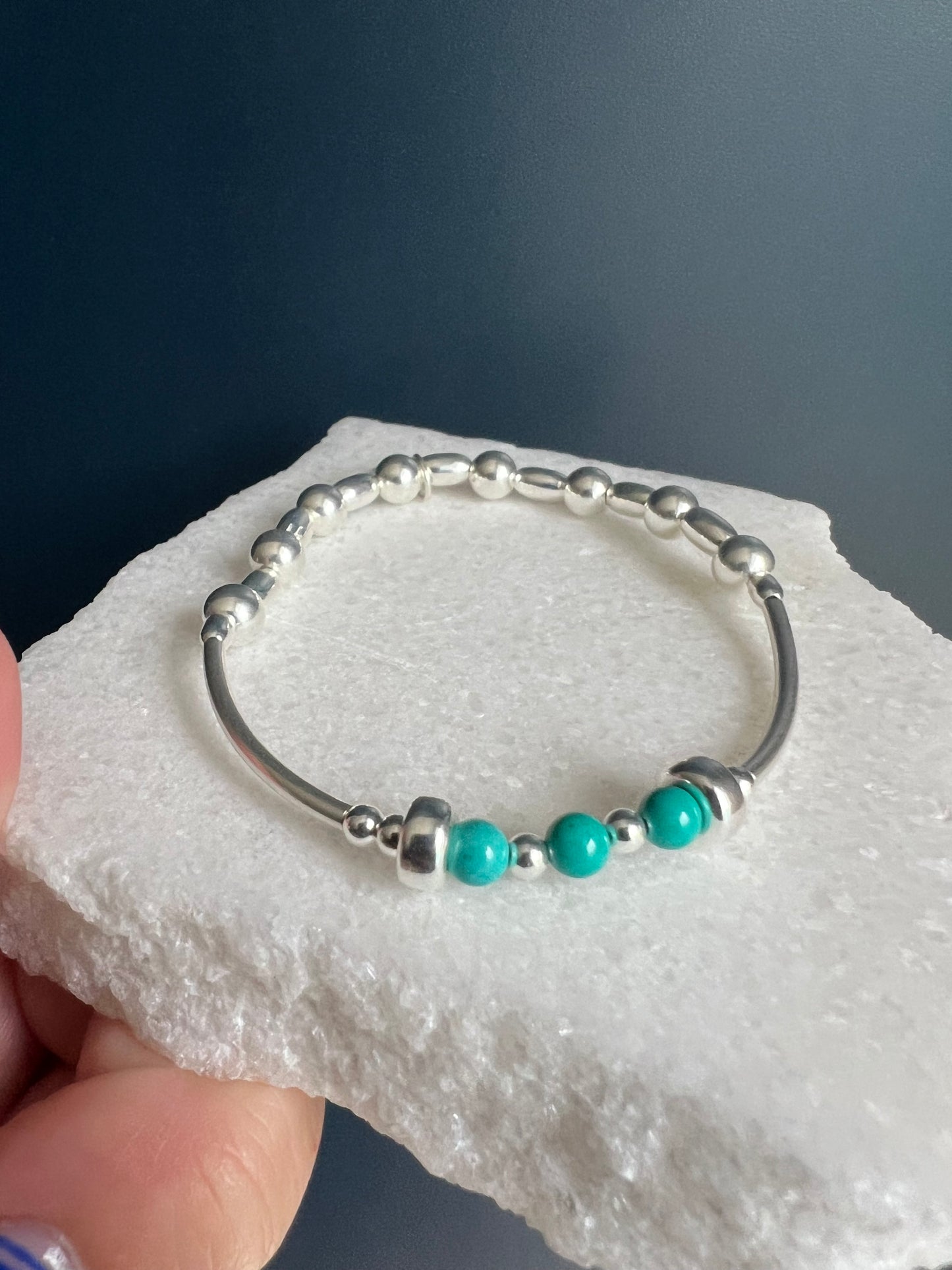 Mixed Bead Turquoise Bracelet