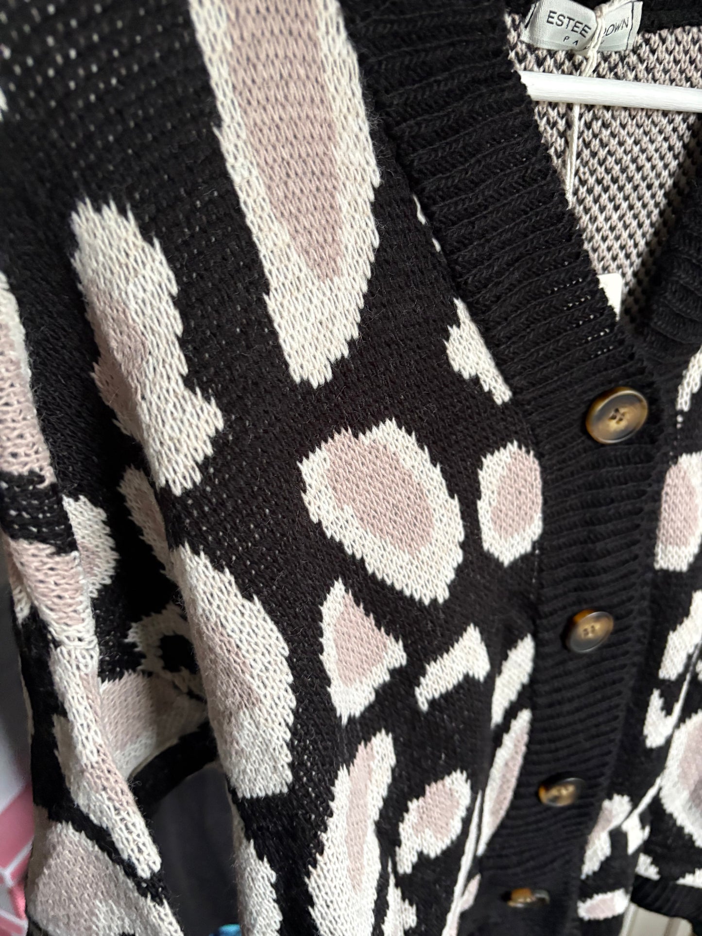 Black or Cream Leopard Print Cardigan - one size