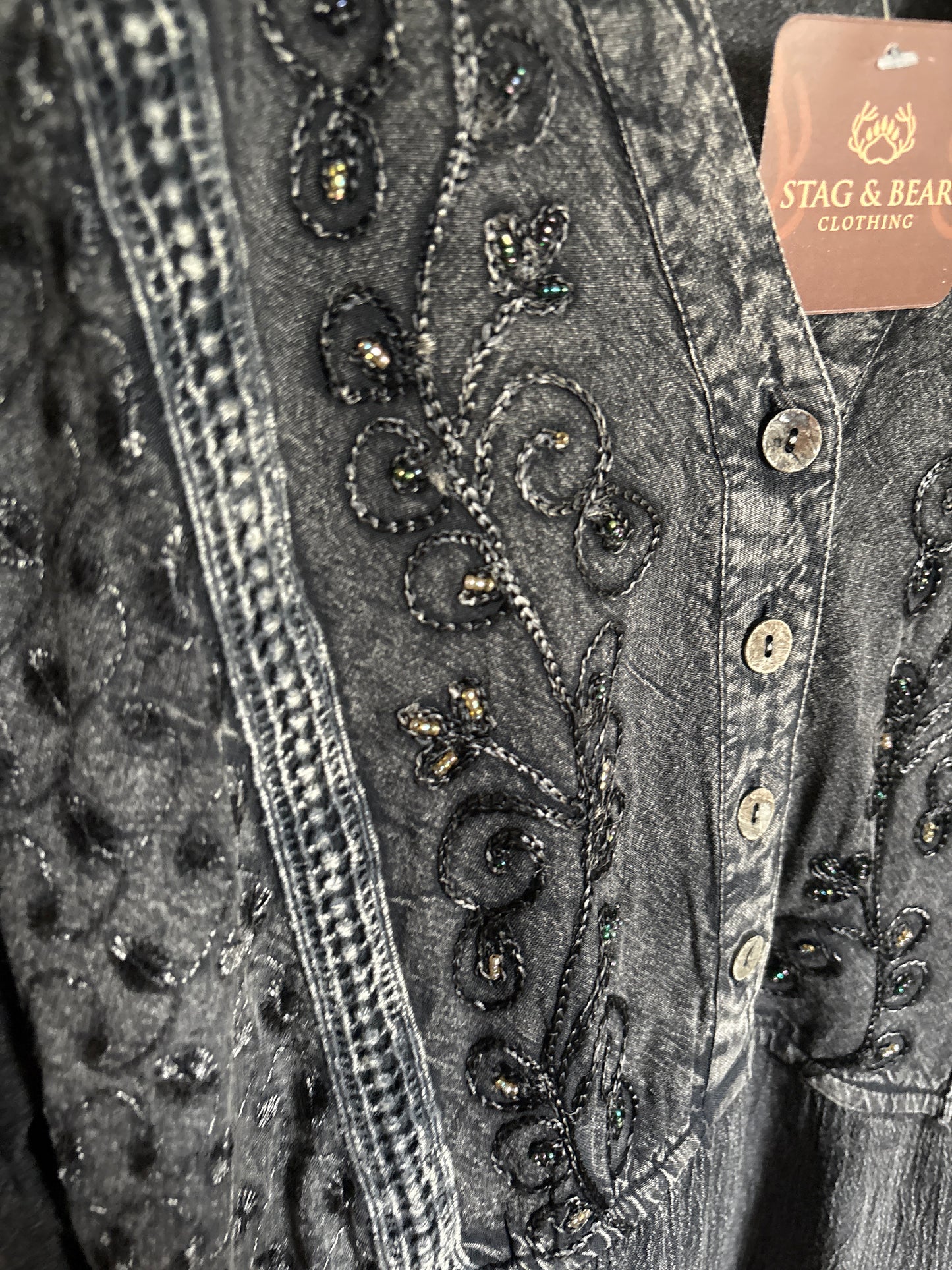 Stone Washed Shirt Dress