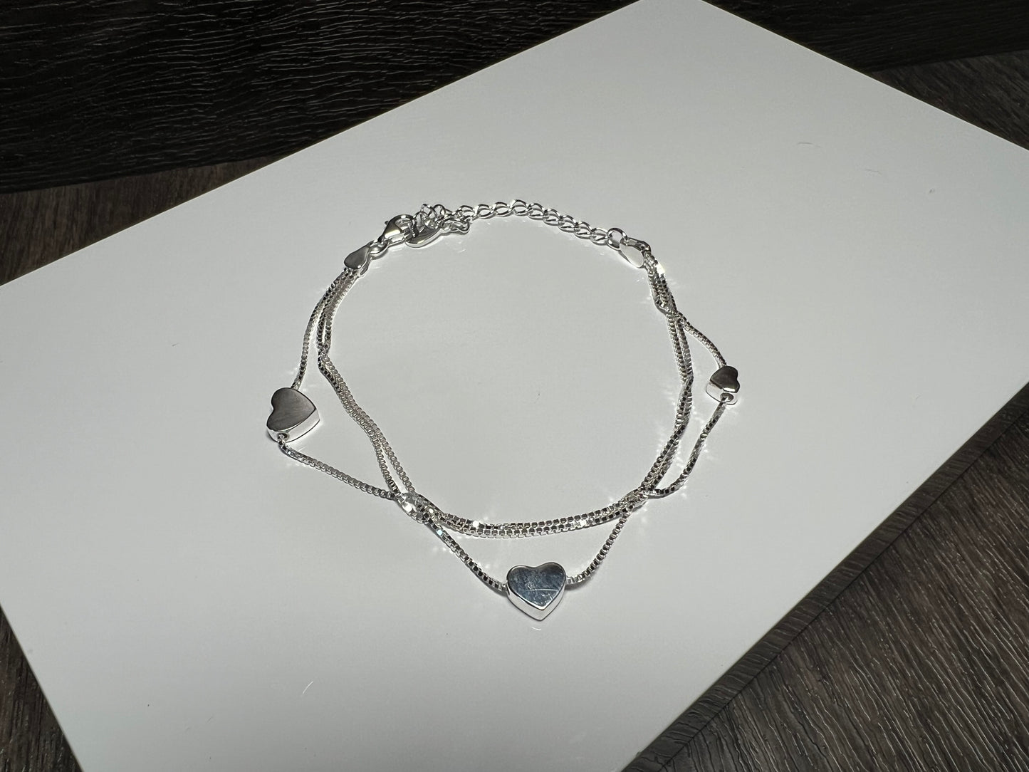 Triple Layer Heart Bracelet