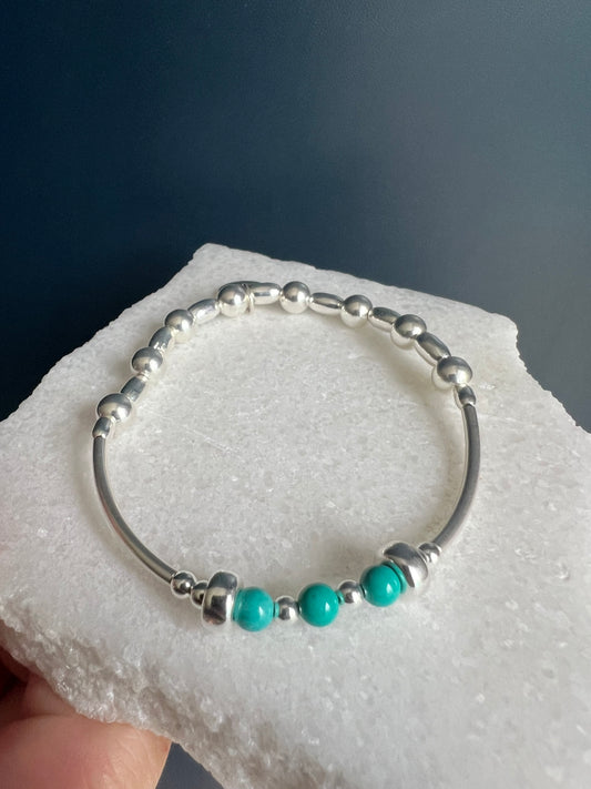 Mixed Bead Turquoise Bracelet