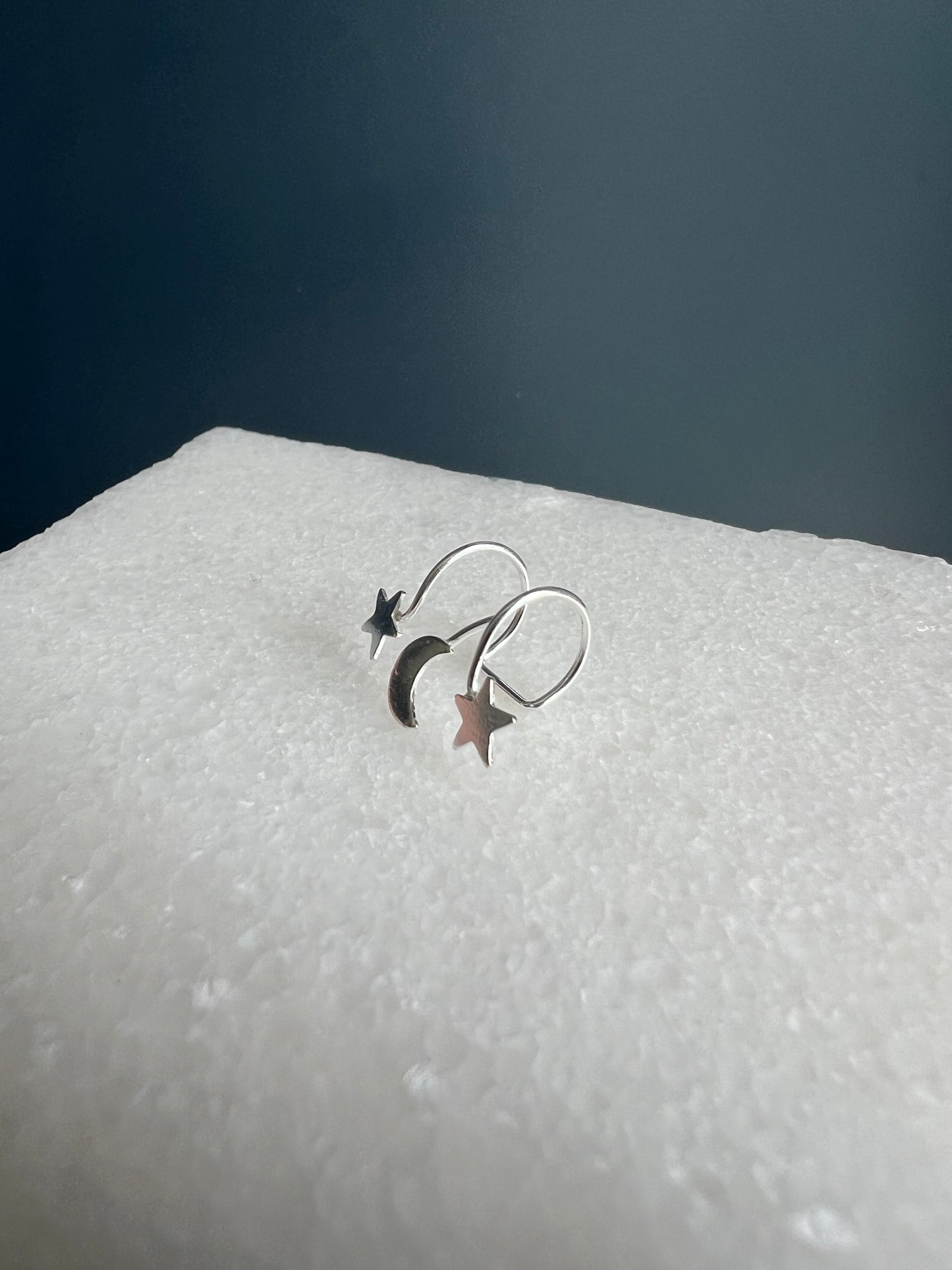 Single Star & Moon Ear Cuff