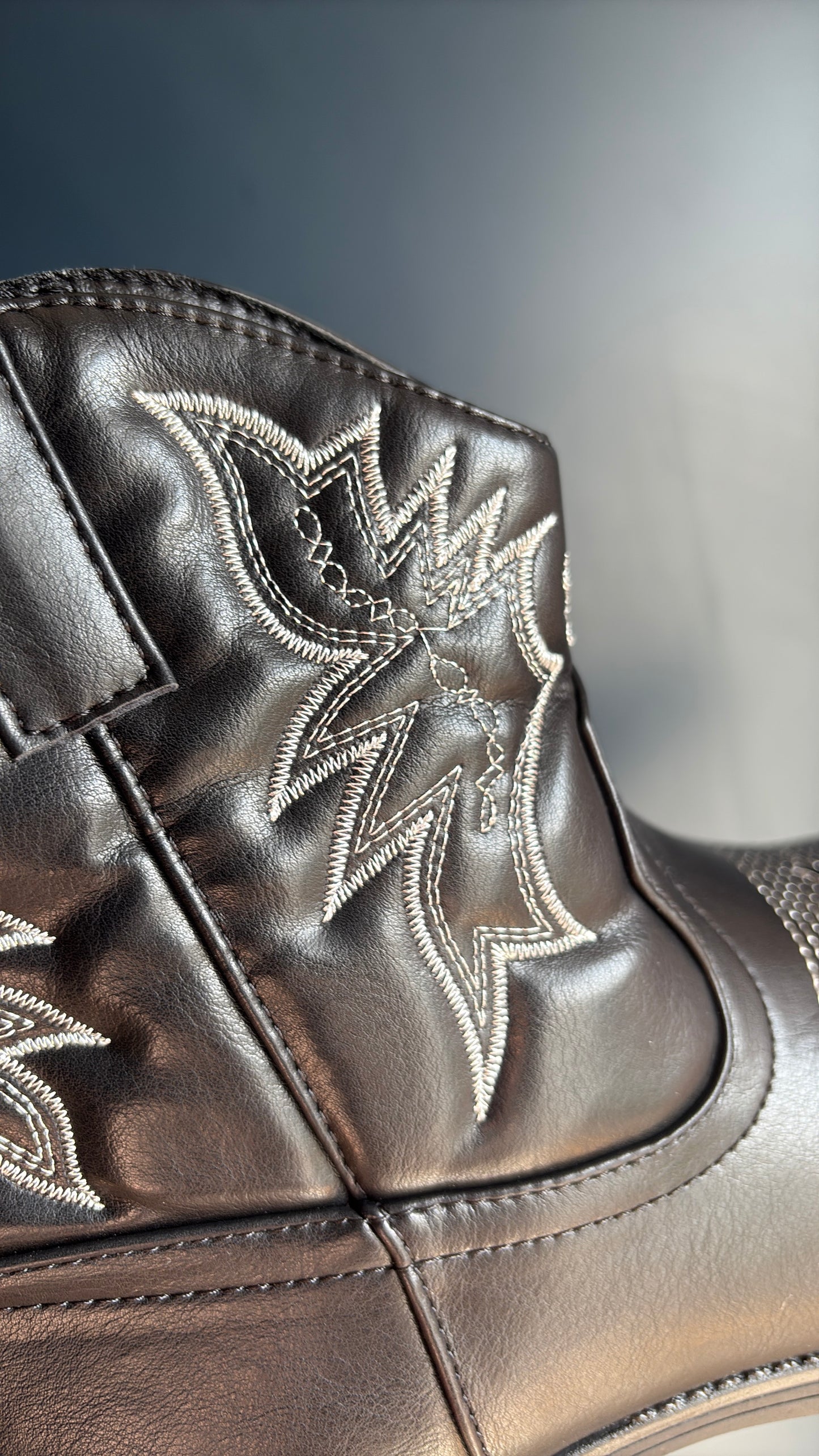 Black Ankle Cowboy Boots