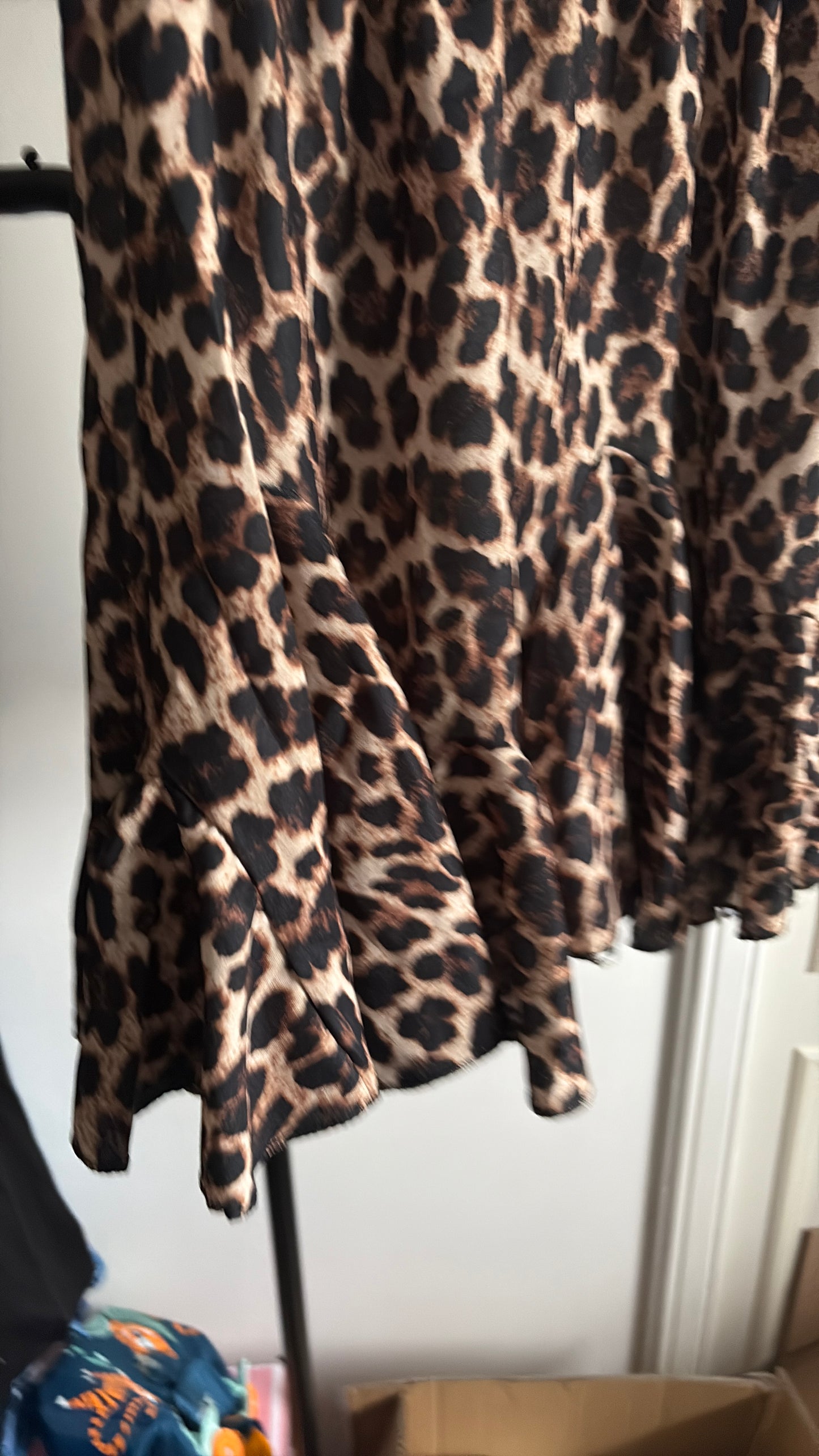 Floaty Short Leopard Print Skirt