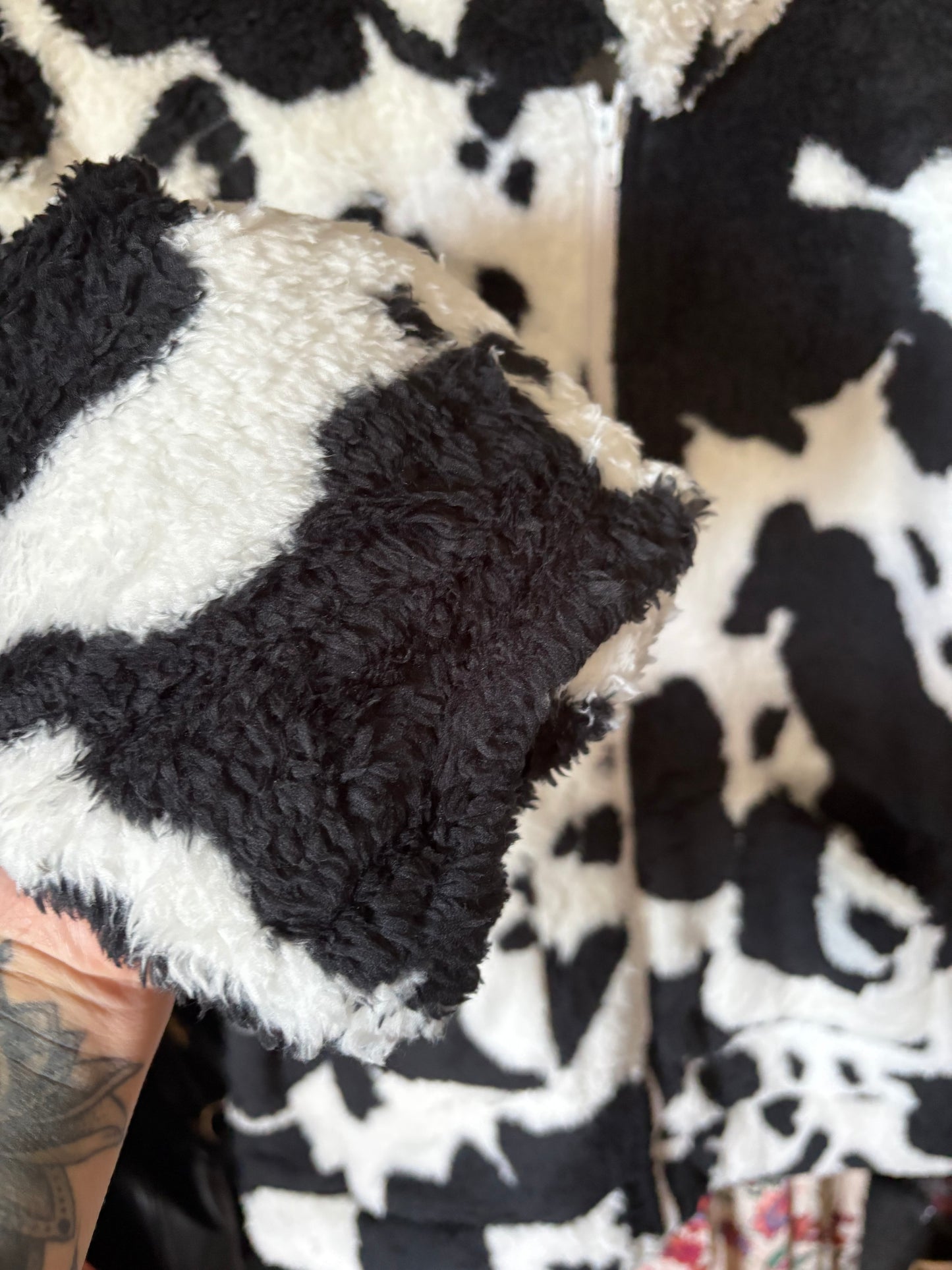 Cowprint Fleece Jumper