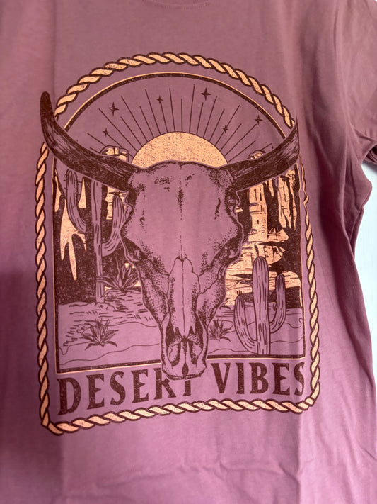 Desert Vibes Rose Coloured T-Shirt