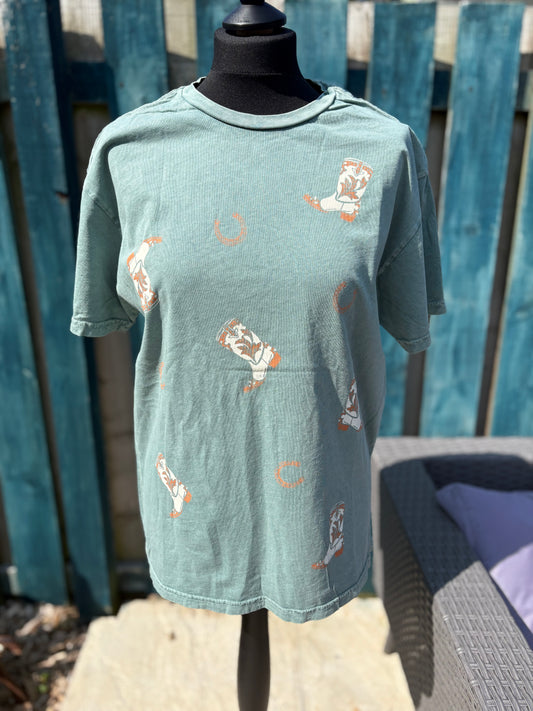 Boots Allover Mineral Wash Tee