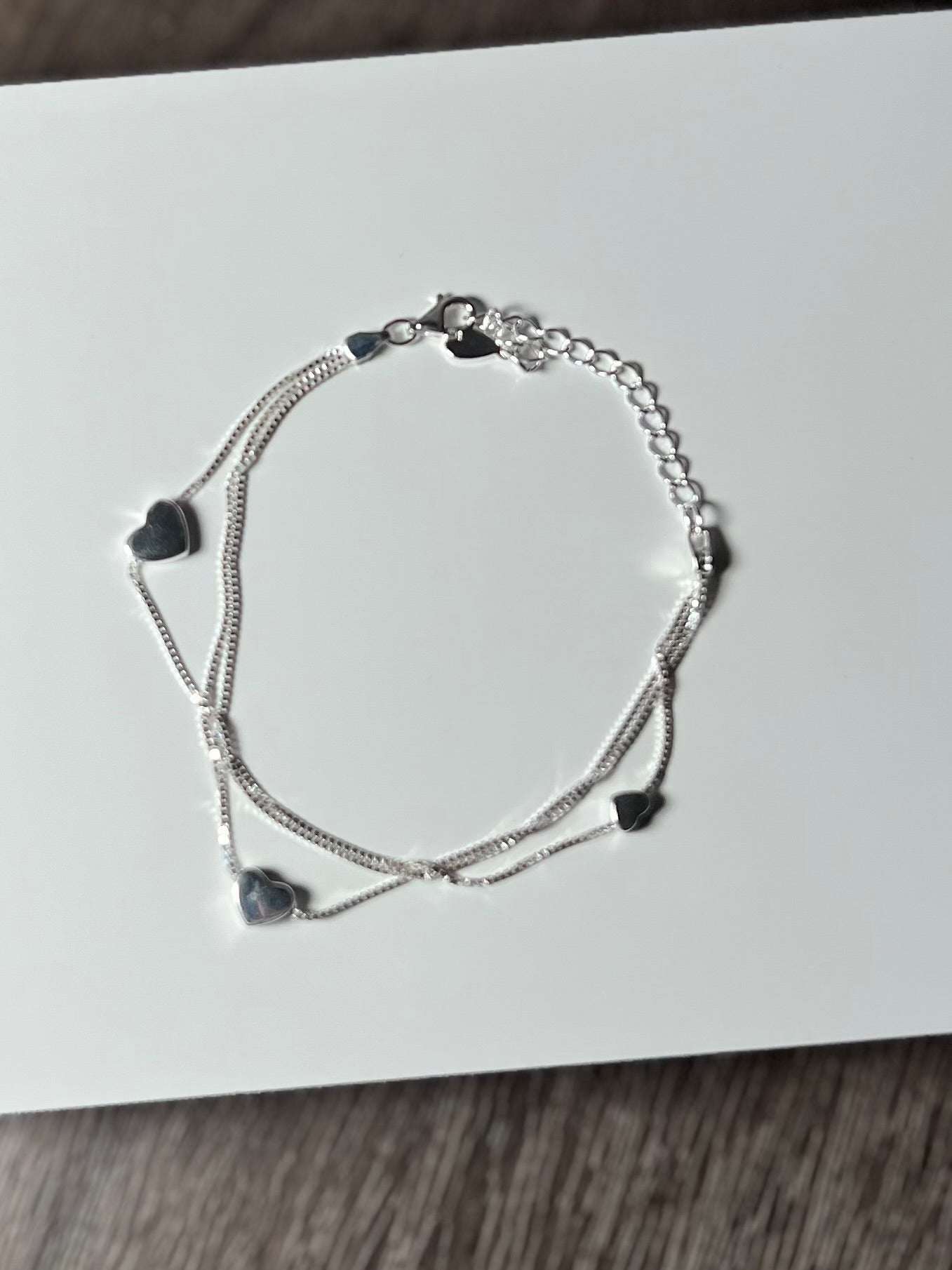 Triple Layer Heart Bracelet