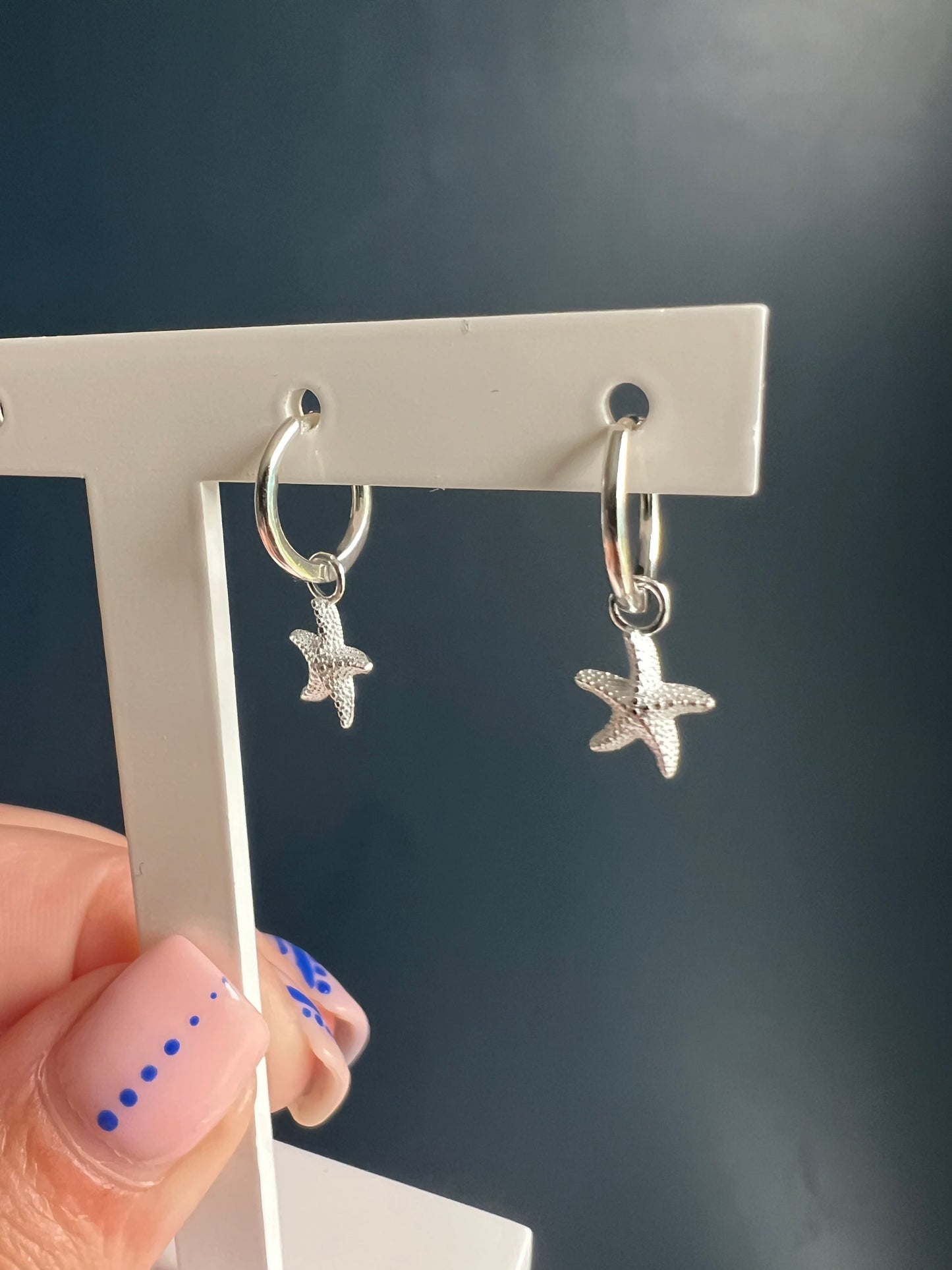 Starfish Hoop Earrings