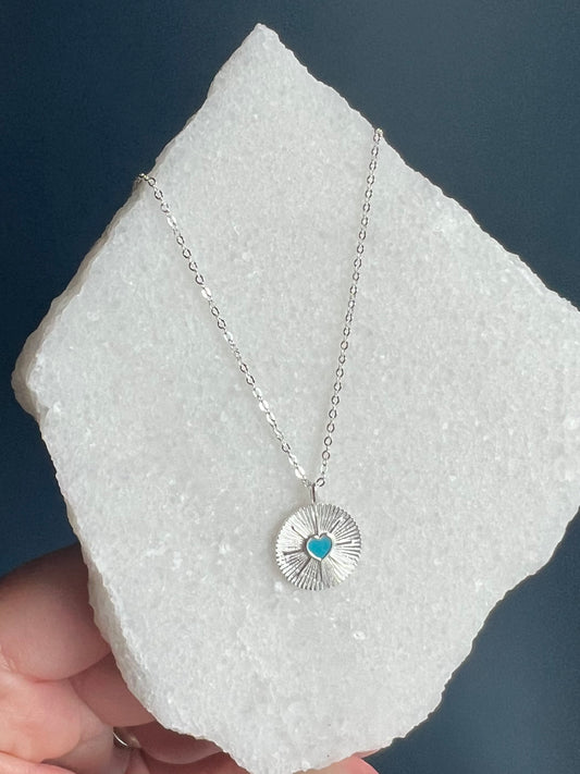 Turquoise Heart Necklace