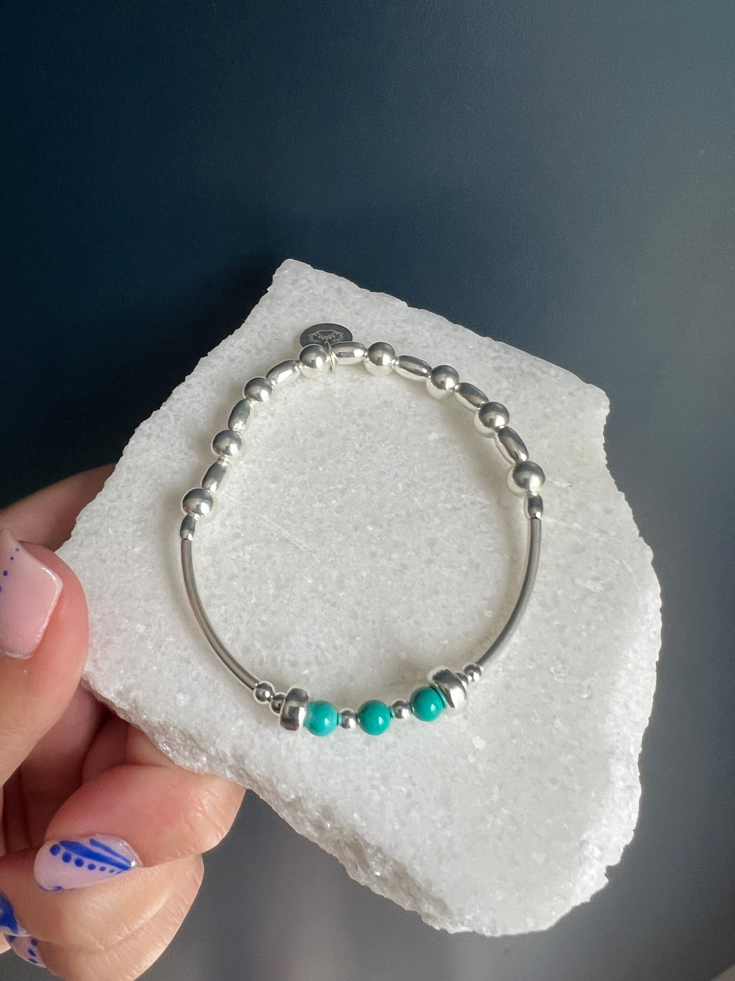 Mixed Bead Turquoise Bracelet