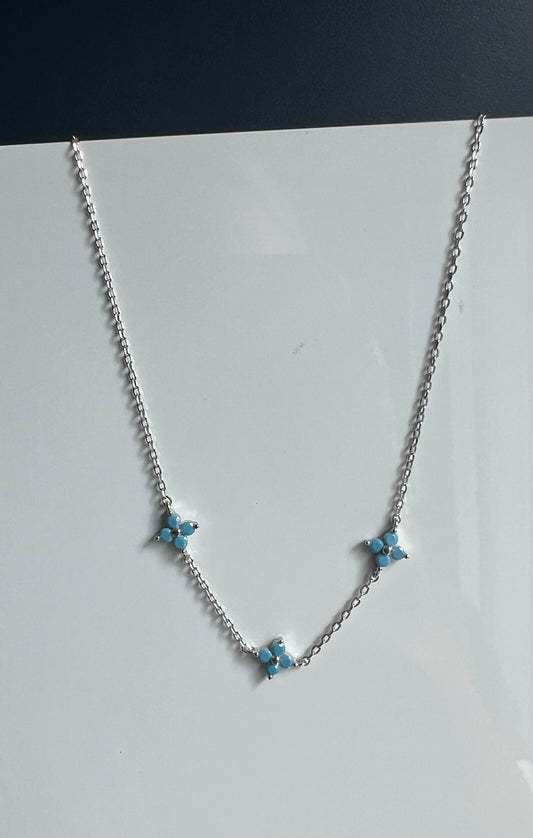 Blue Flower Necklace