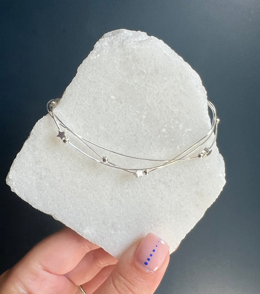 Triple Layer Star Bracelet