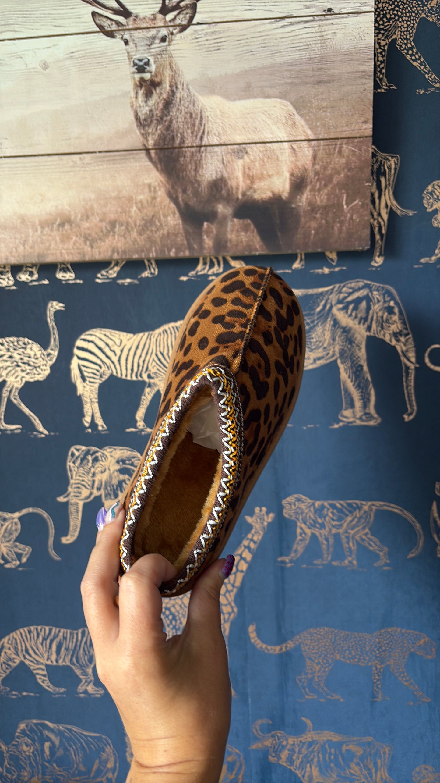 Embroidered Slip On Slippers