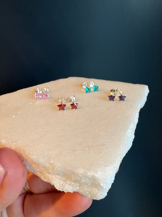 Sparkly Star Studs