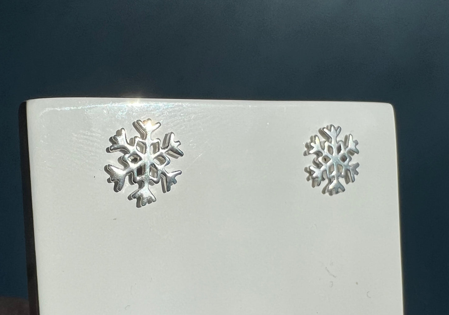 Silver Snowflake Earrings