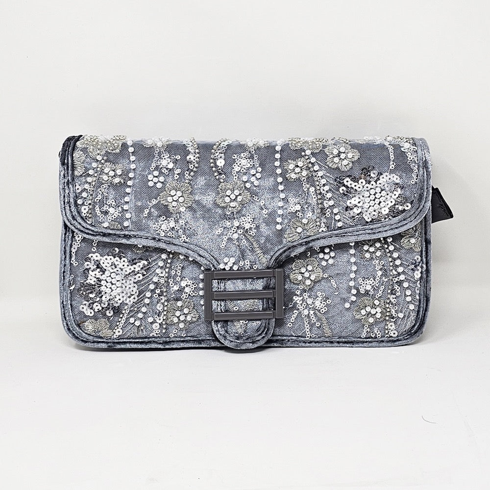 Bead & Sequin Crossbody Bag