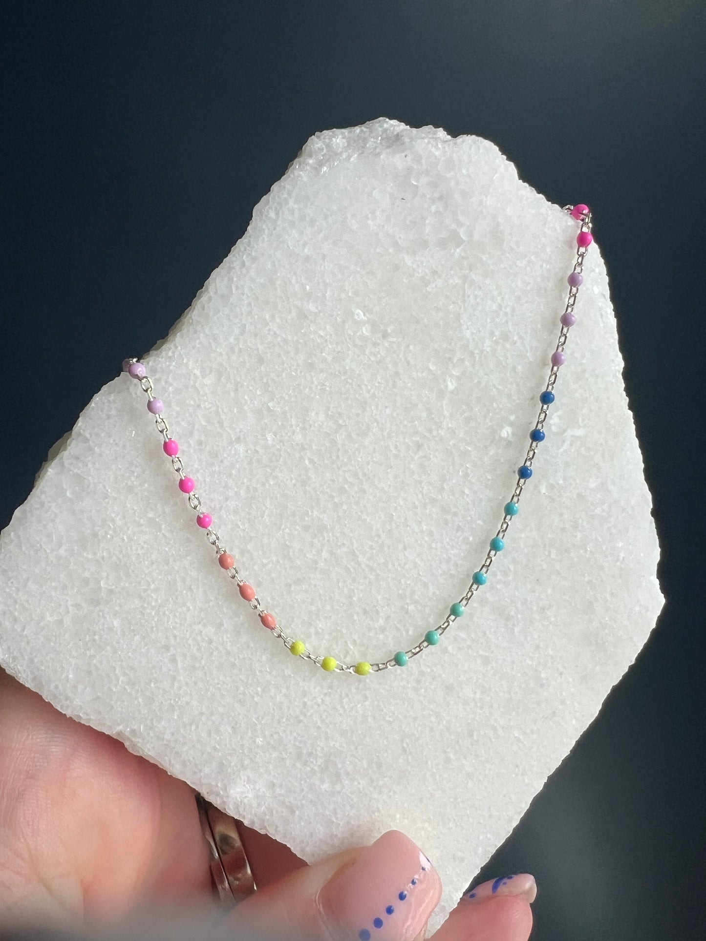 Dainty Rainbow Necklace