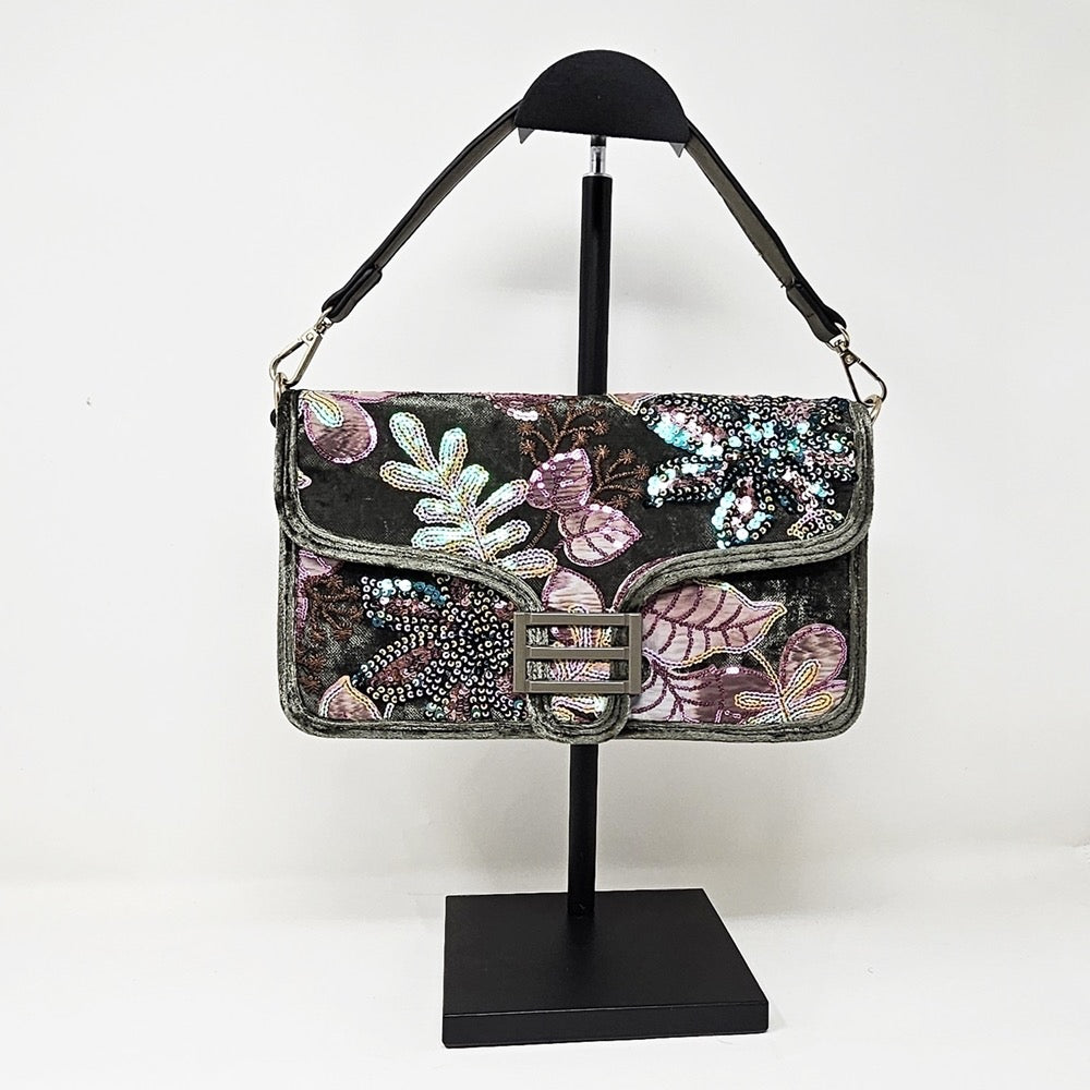 Bead & Sequin Crossbody Bag