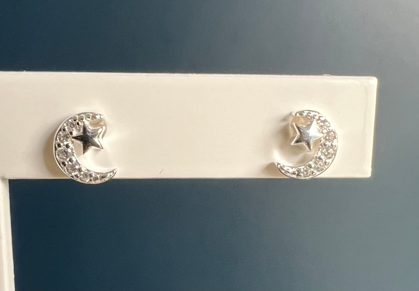 Sparkly Star & Moon Studs