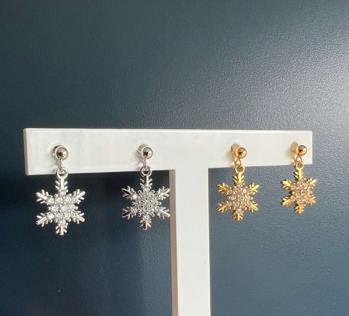 Sparkly Snowflake Earrings