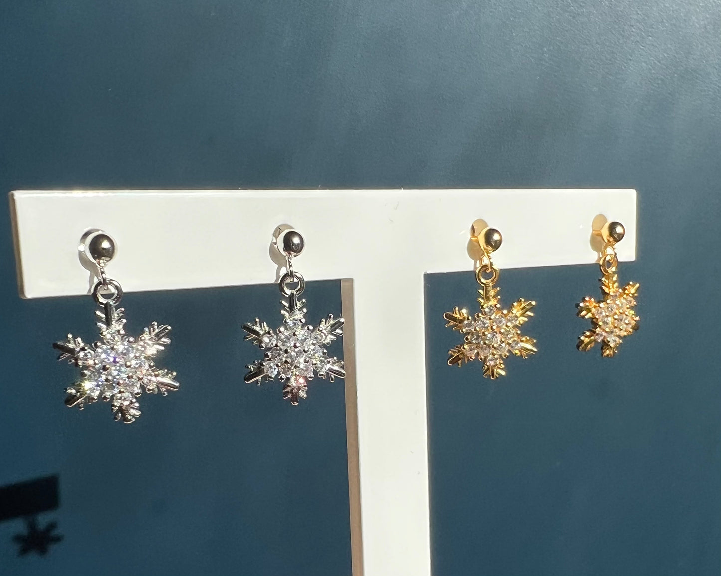 Sparkly Snowflake Earrings